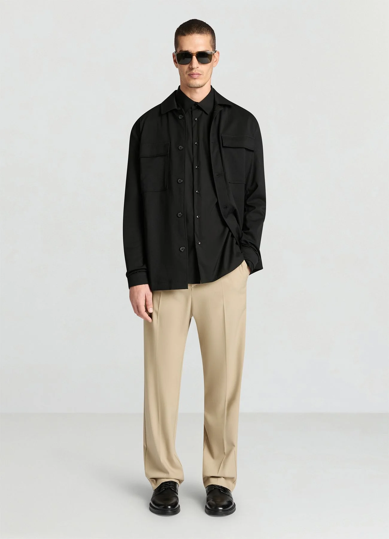 Camicia classica tinta unita - Image 2