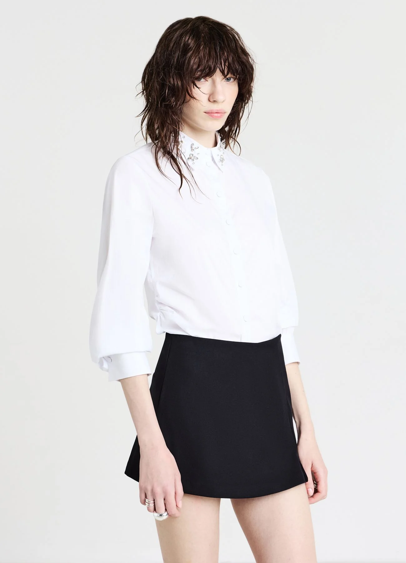 Camicia colletto strass - Image 2