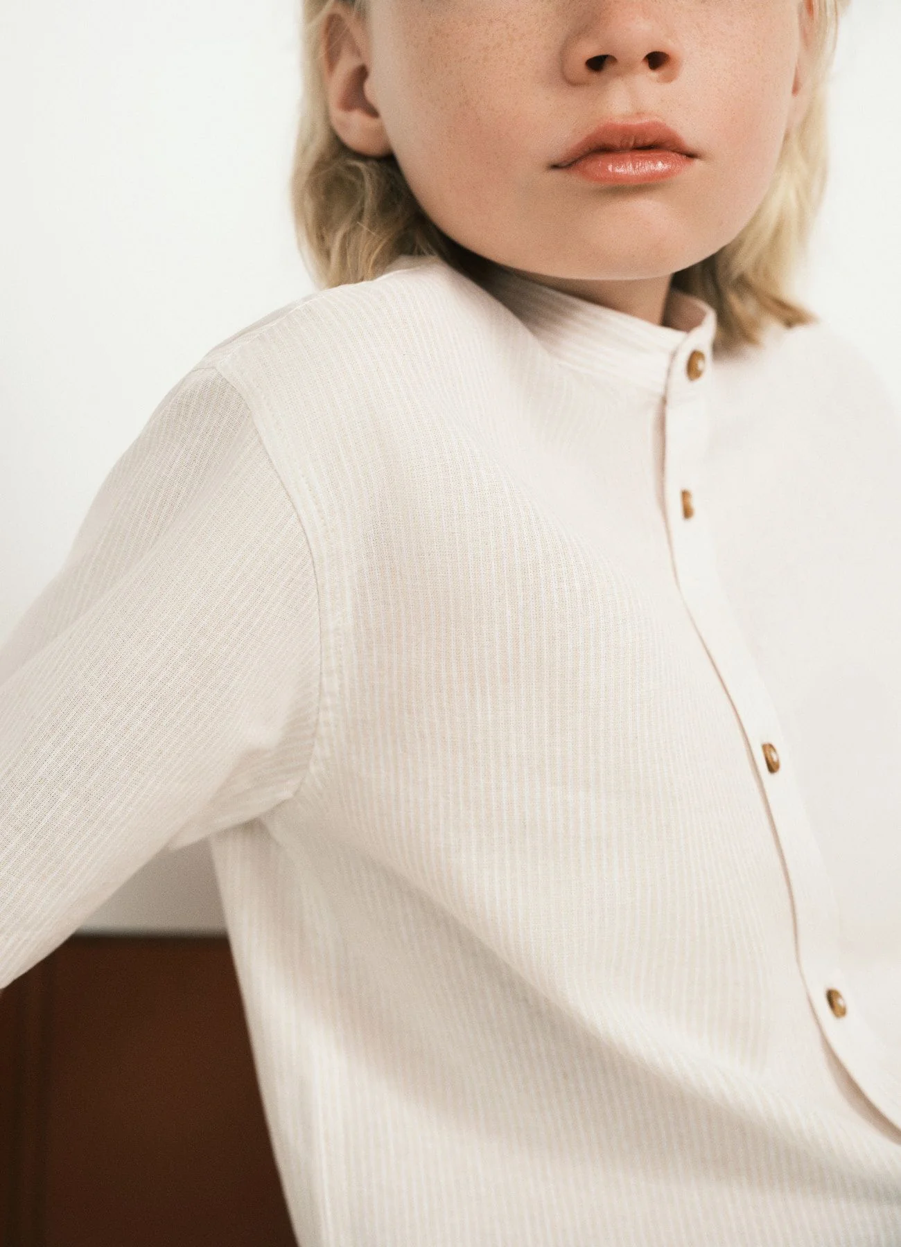 Camicia con collo alla coreana - Image 4