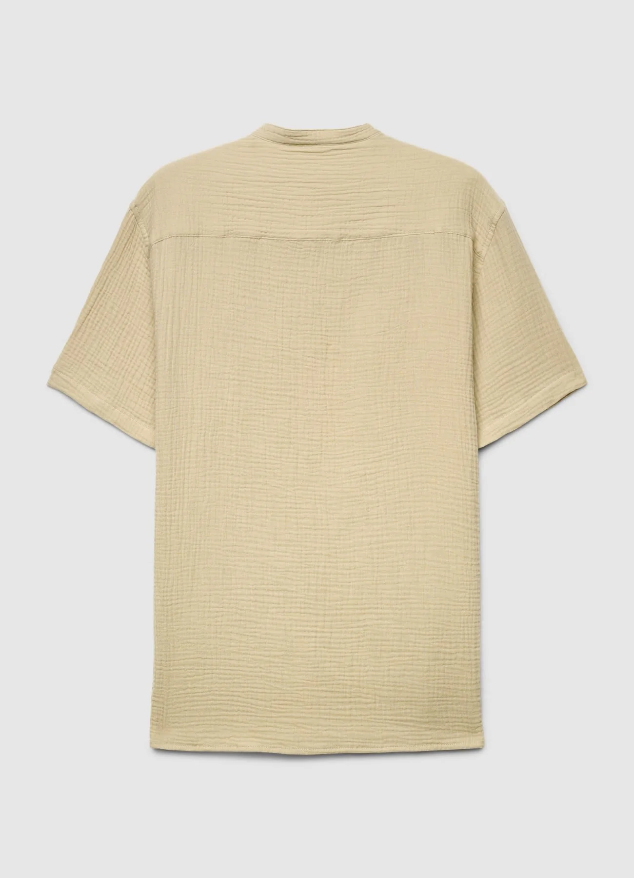 Camicia con collo alla coreana e bottoni - Image 5