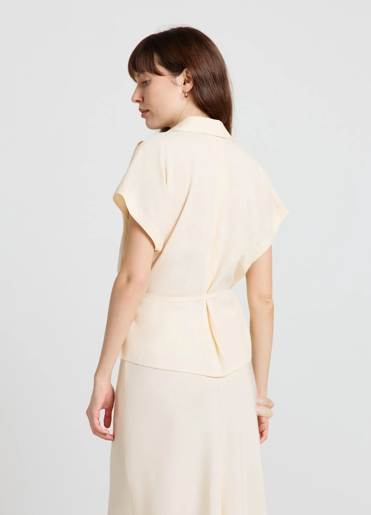 Camicia con coulisse semitrasparente - Image 4