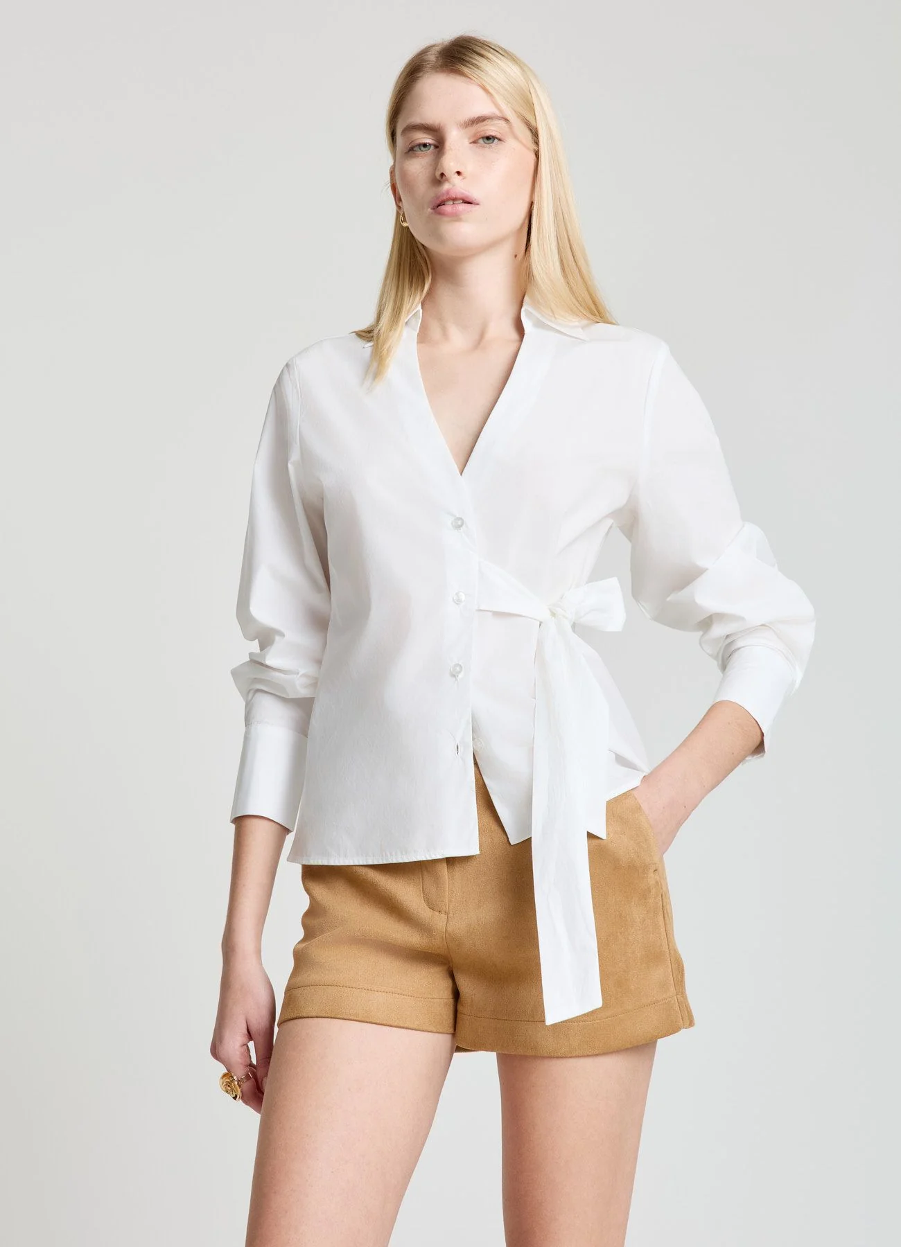 Camicia con fiocco in vita - Image 7