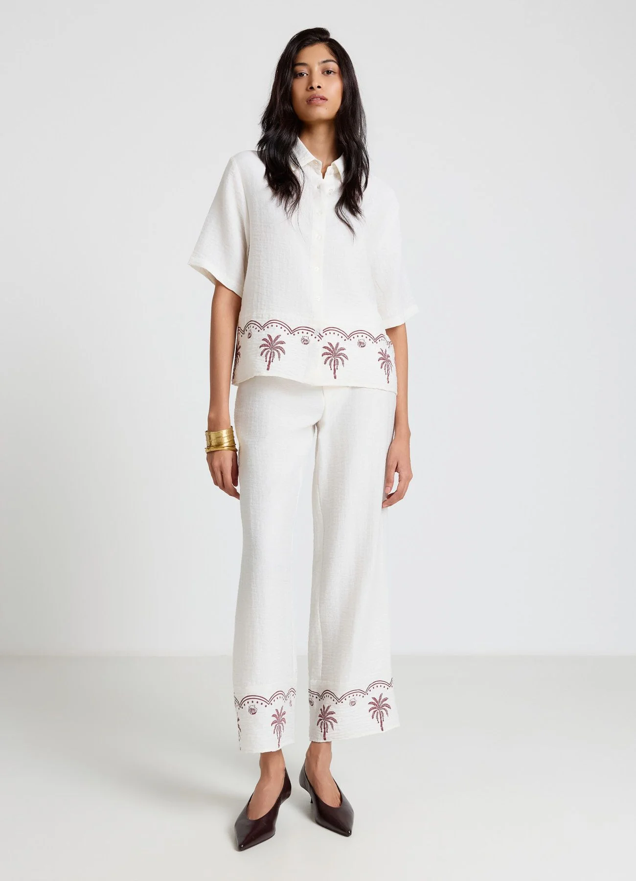 Camicia con stampa palme - Image 2