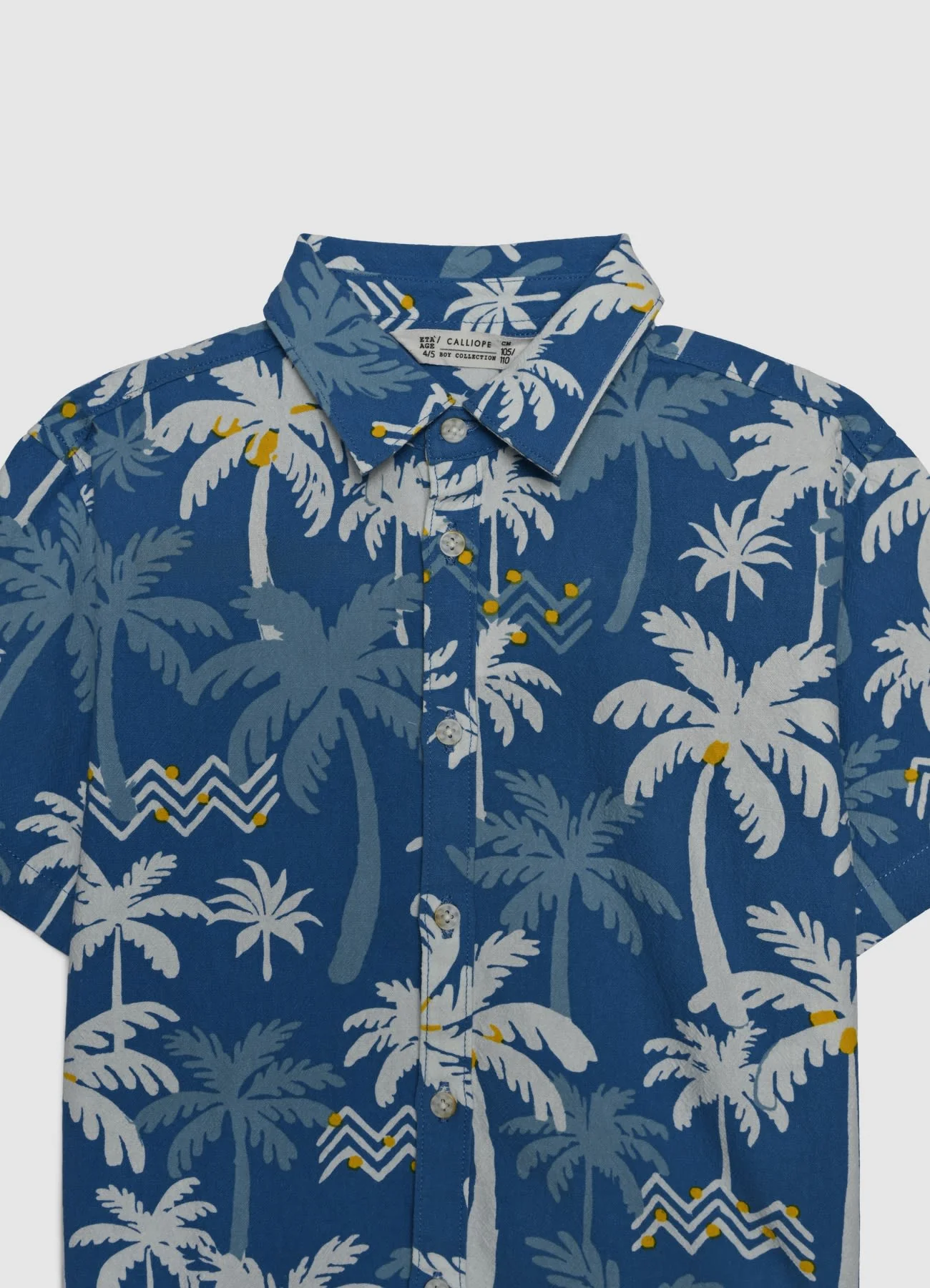 Camicia con stampa palme