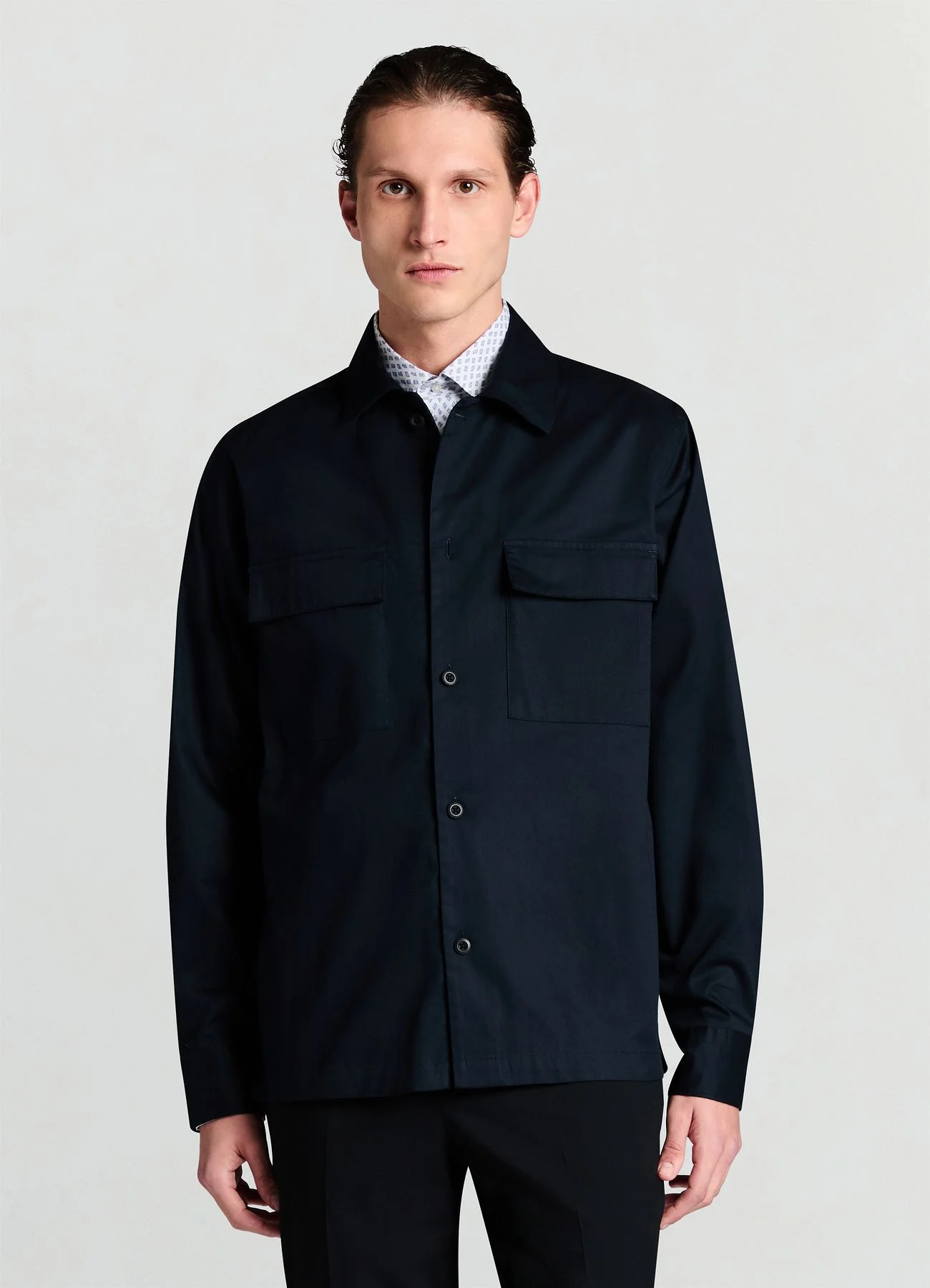 Camicia con tasche applicate - Image 3