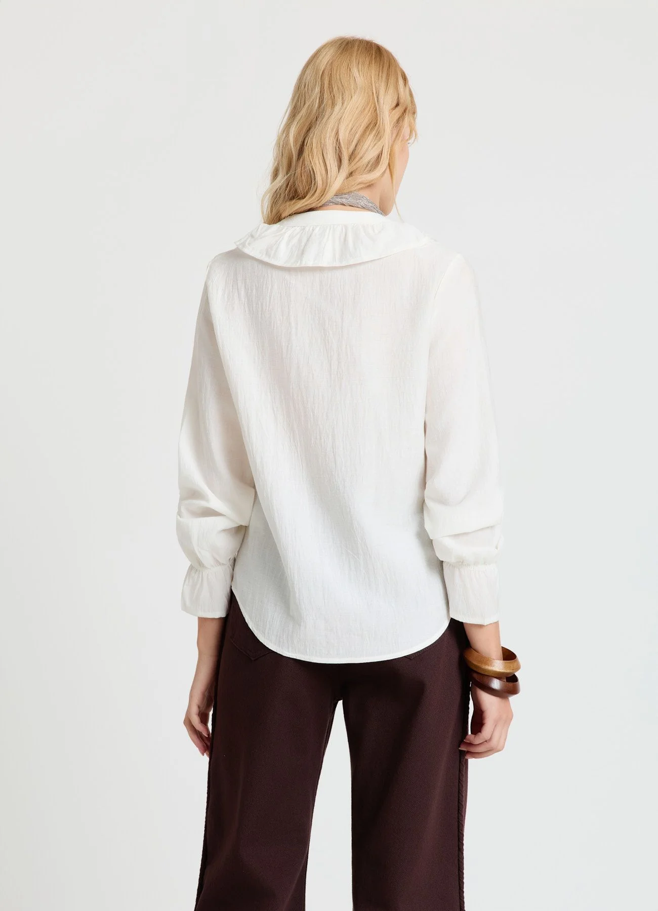 Camicia con volant e bottoni - Image 2