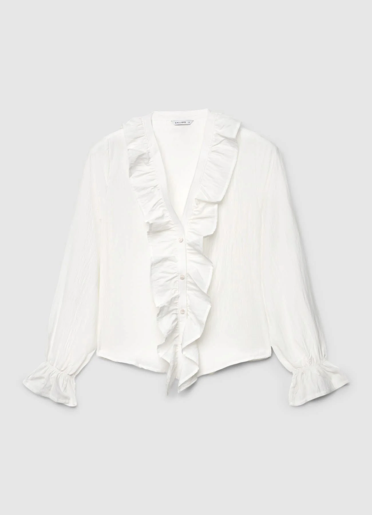 Camicia con volant e bottoni - Image 4