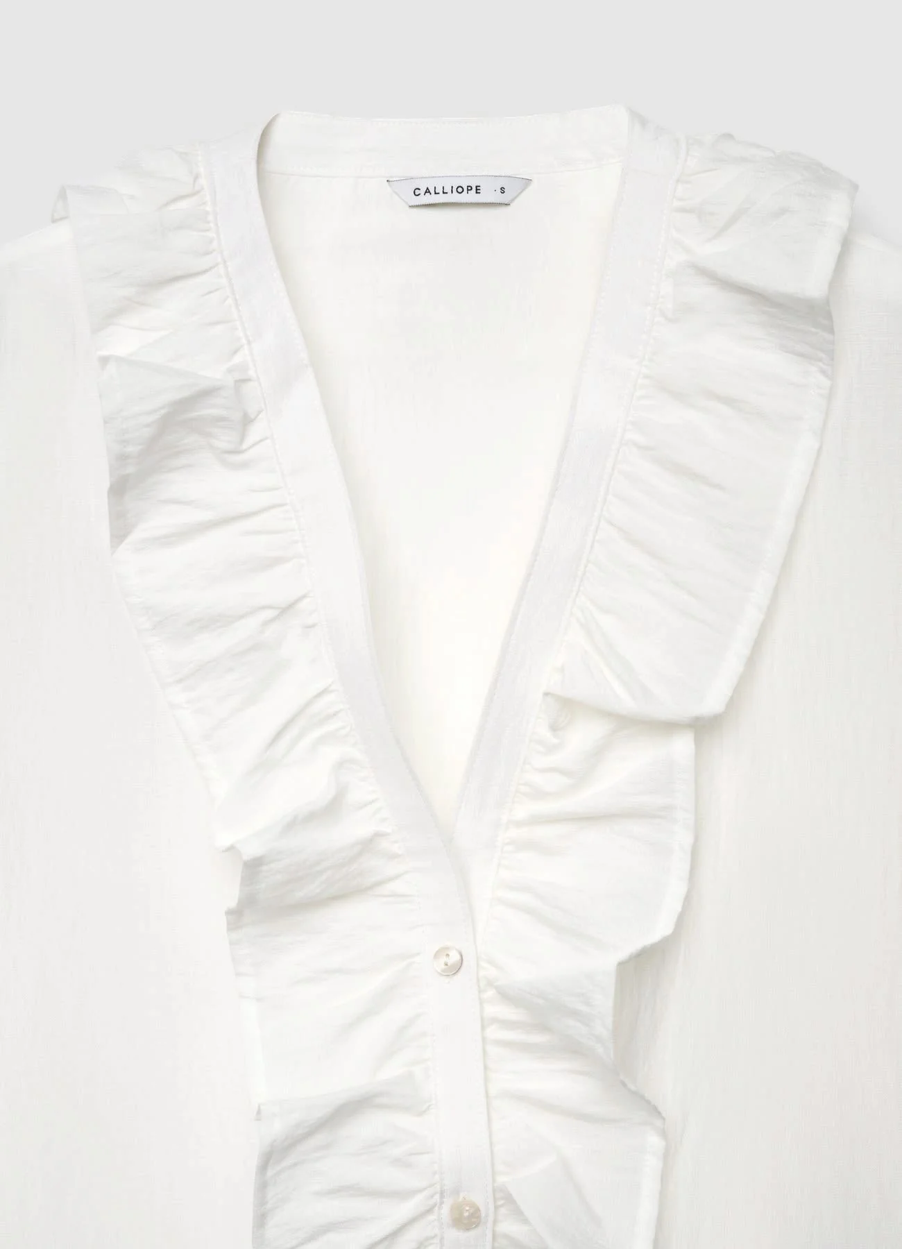 Camicia con volant e bottoni - Image 6