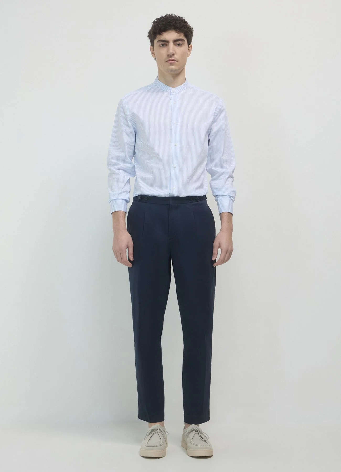 Camicia coreana a righe - Image 2