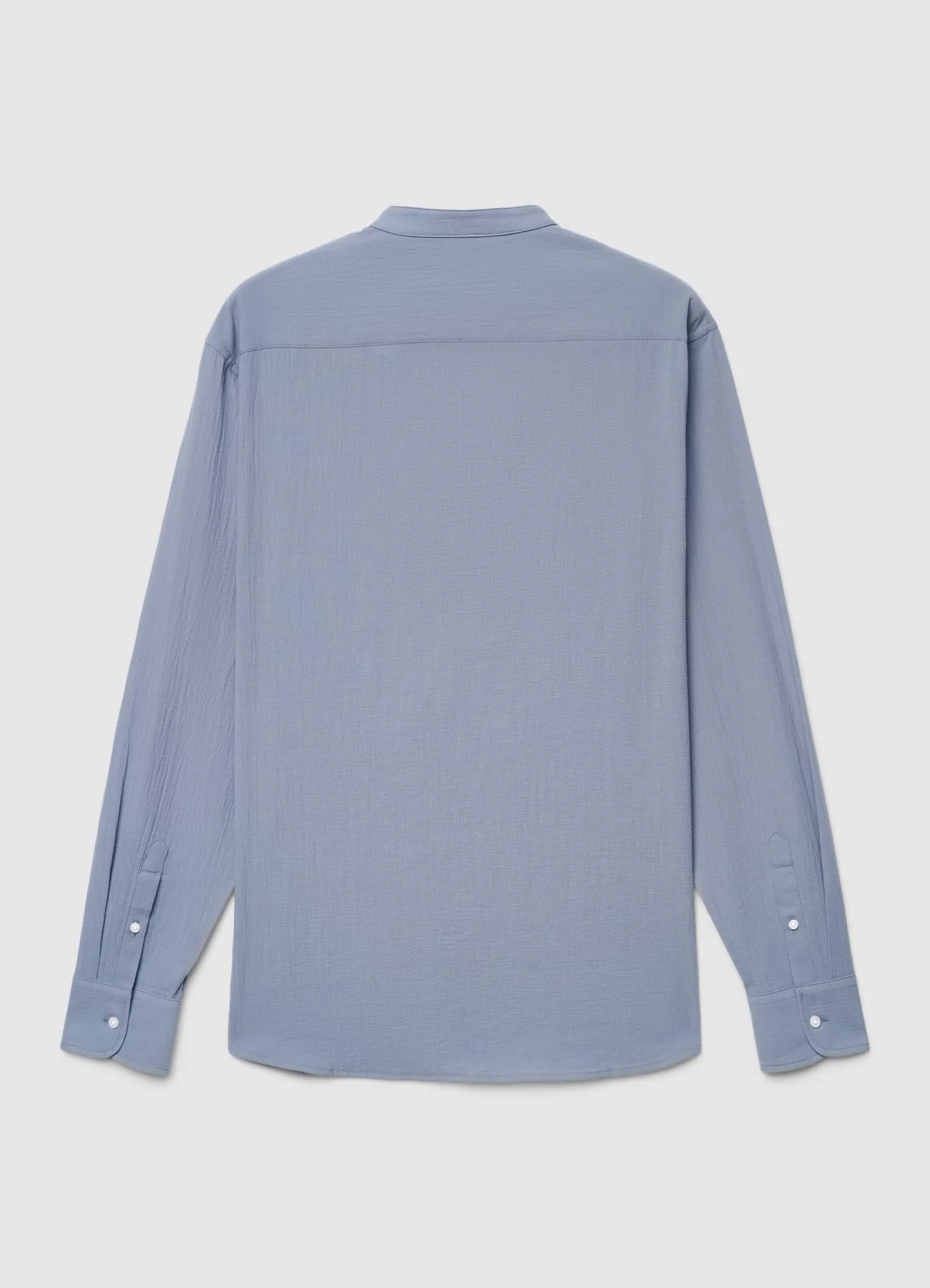Camicia coreana a tinta unita - Image 5