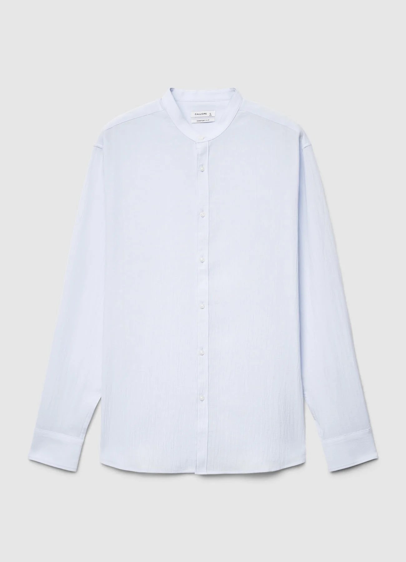 Camicia coreana a tinta unita - Image 4