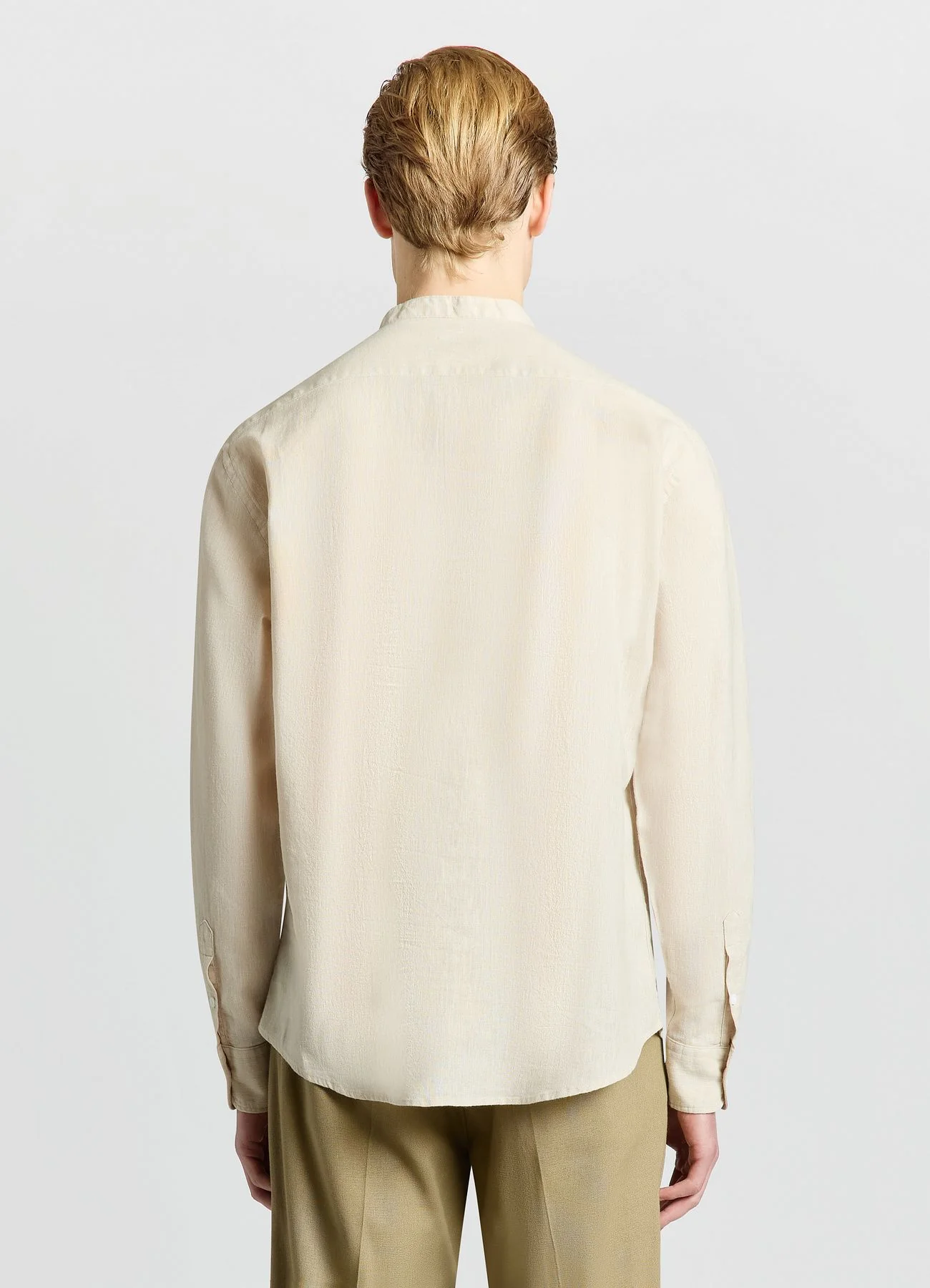 Camicia coreana con mezza abbottonatura - Image 3