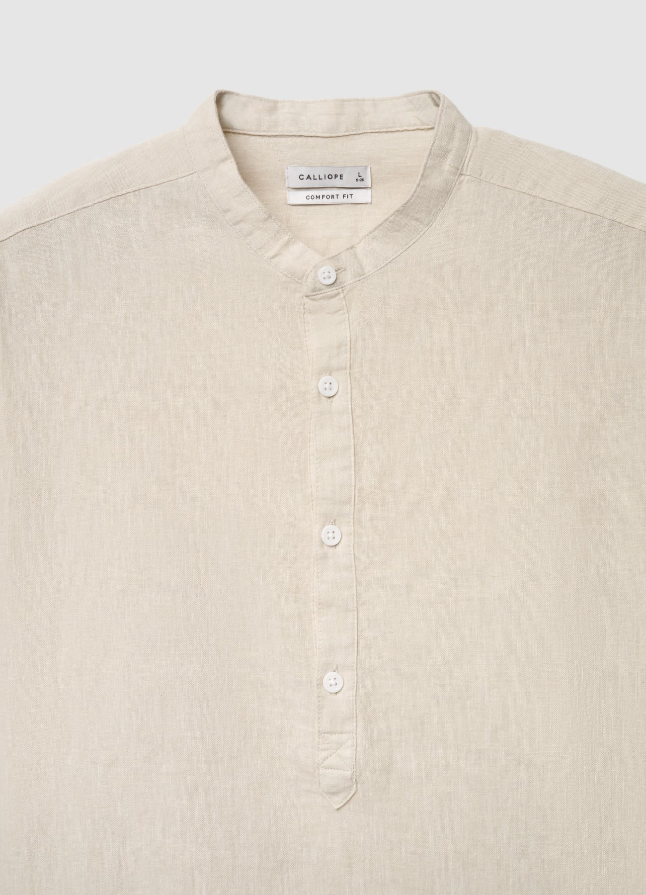 Camicia coreana con mezza abbottonatura - Image 6