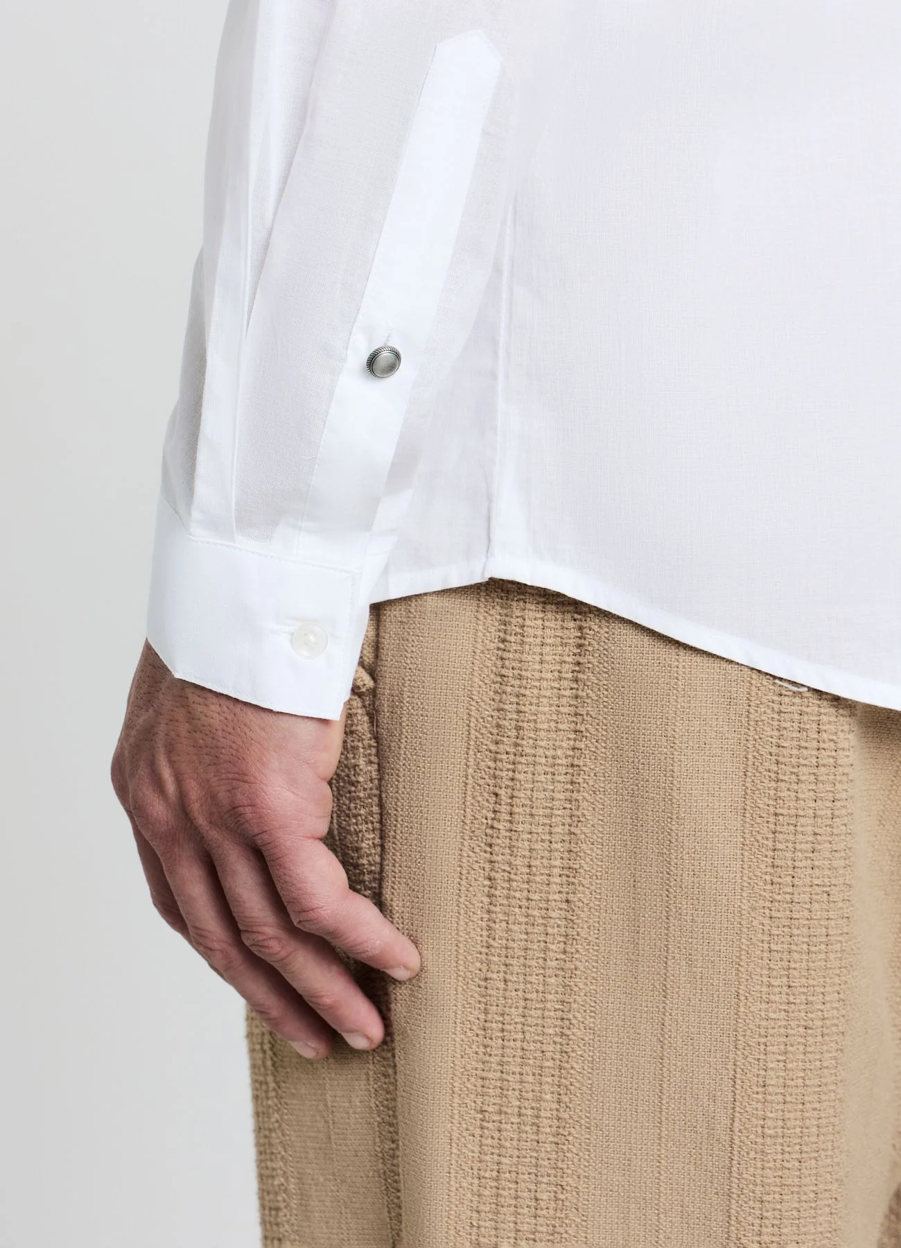 Camicia coreana con plastron
