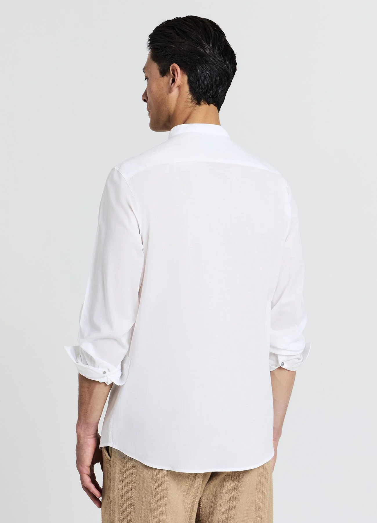Camicia coreana con plastron - Image 5