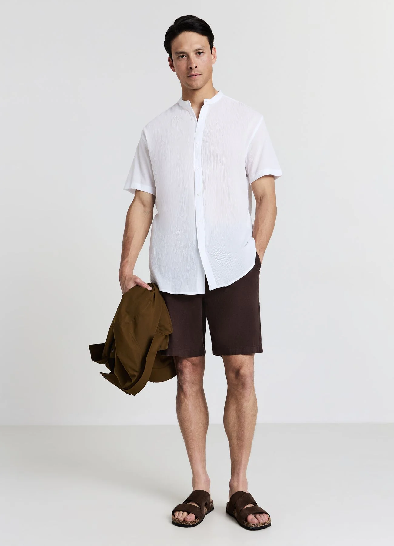 Camicia coreana cotone crinkle - Image 3
