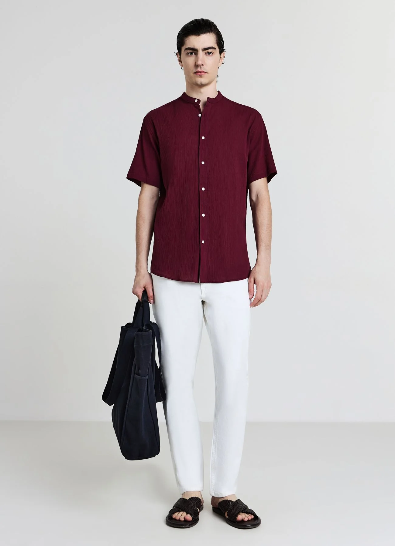 Camicia coreana cotone crinkle - Image 3