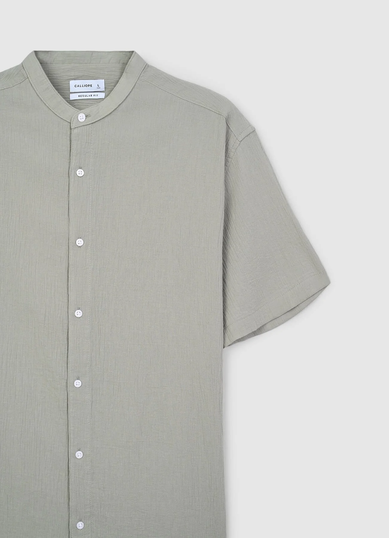Camicia coreana cotone crinkle - Image 6