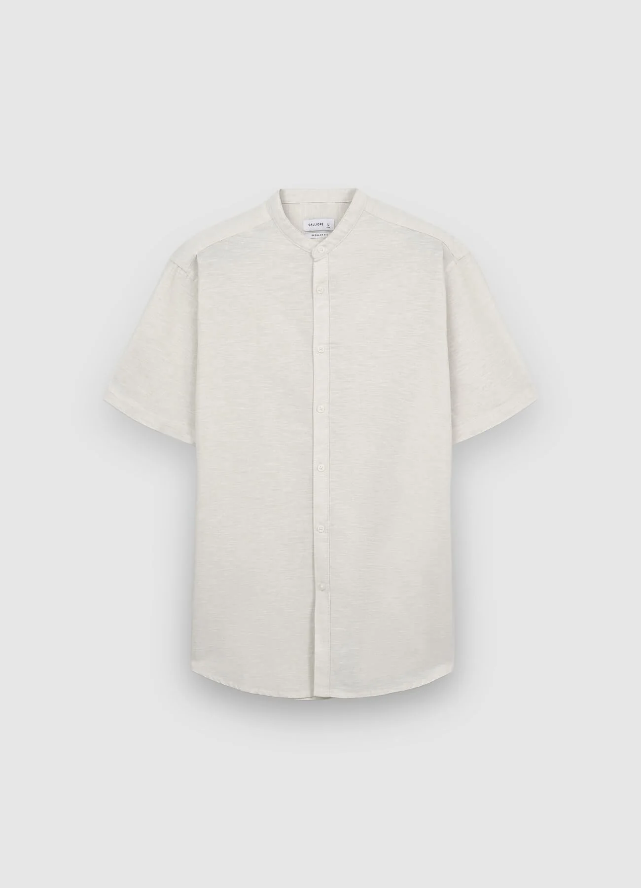 Camicia coreana misto lino - Image 6