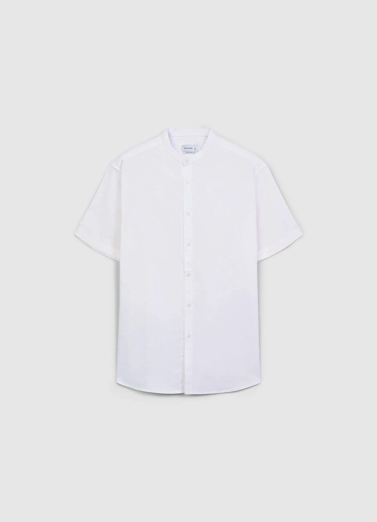 Camicia coreana misto lino - Image 5