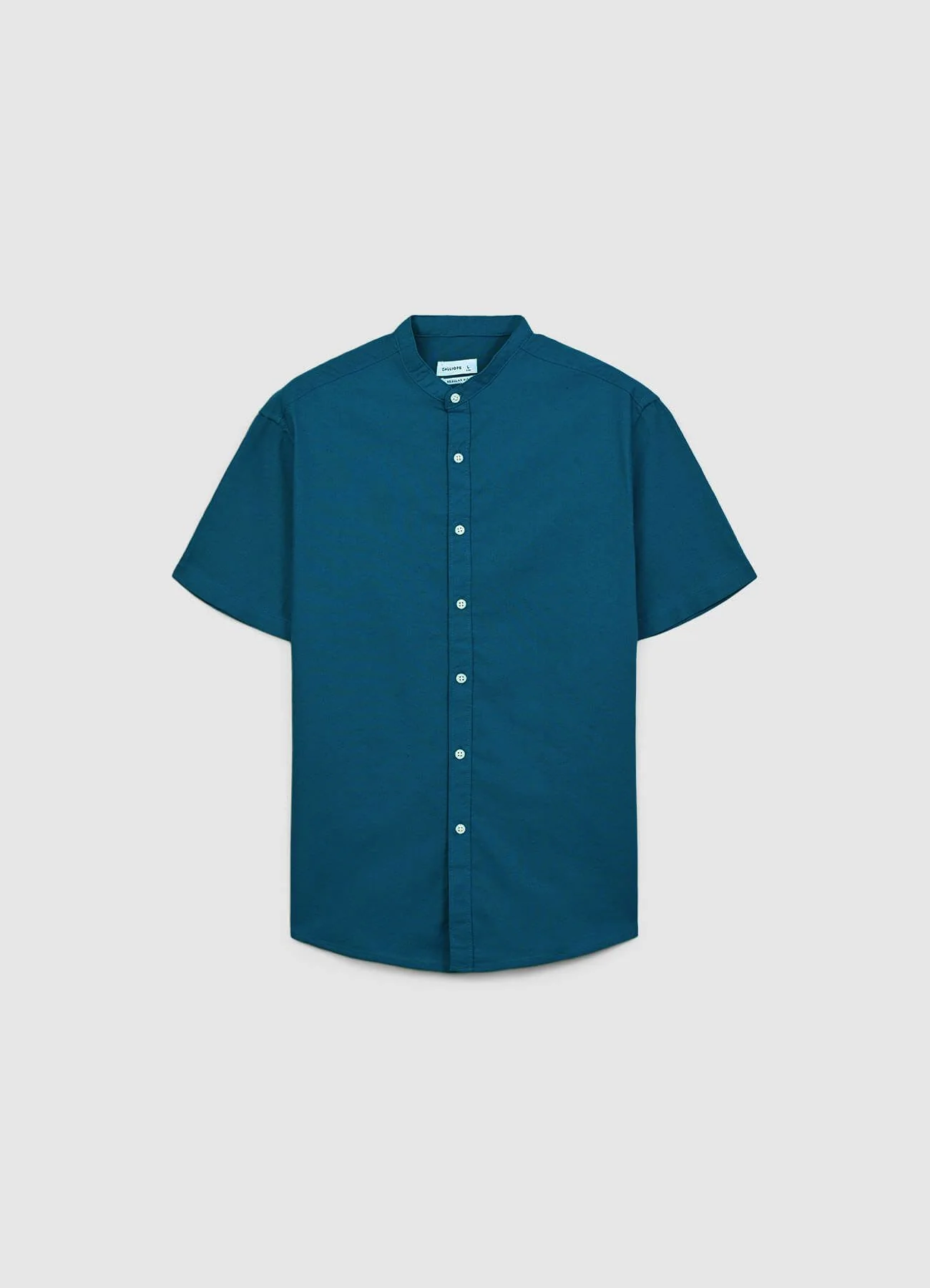 Camicia coreana misto lino - Image 4