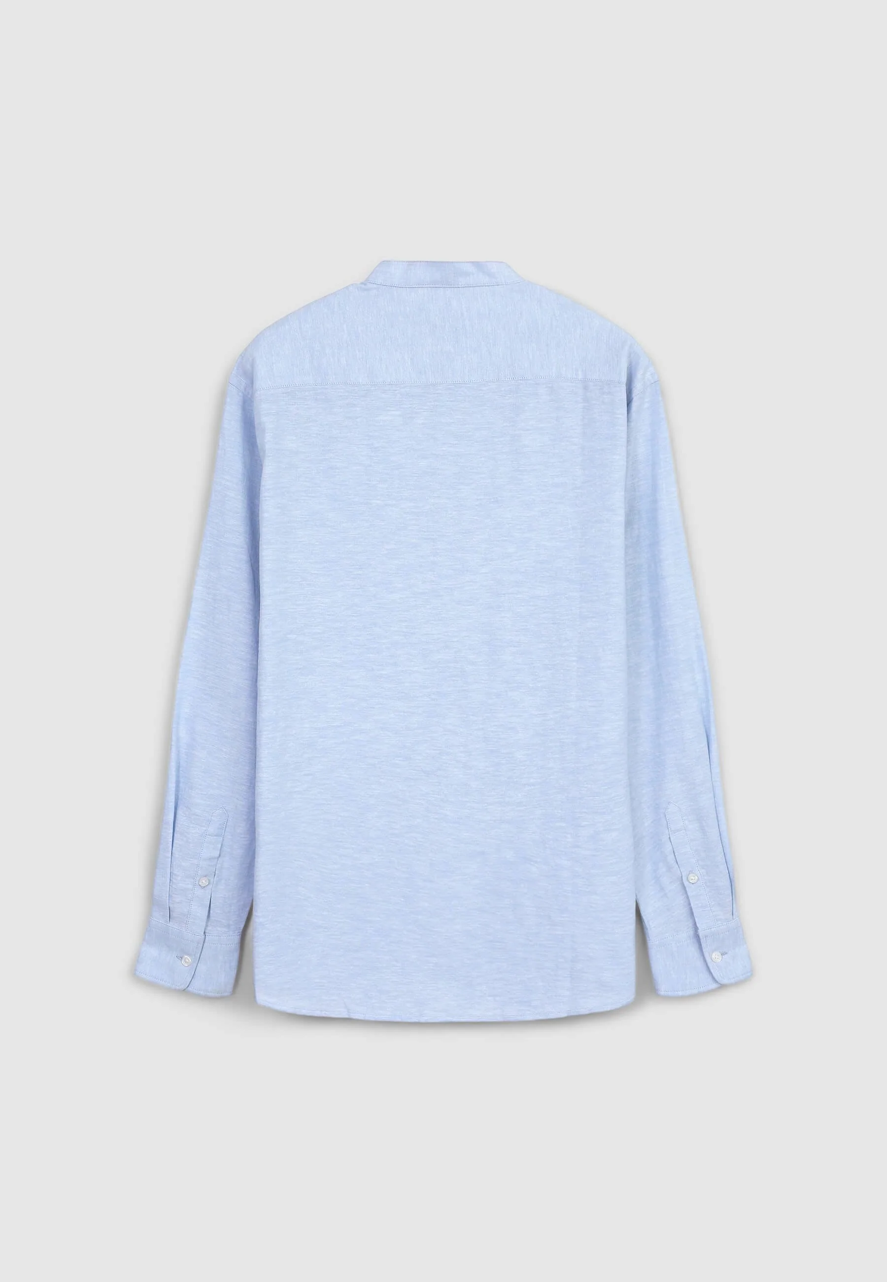 Camicia coreana misto lino - Image 5