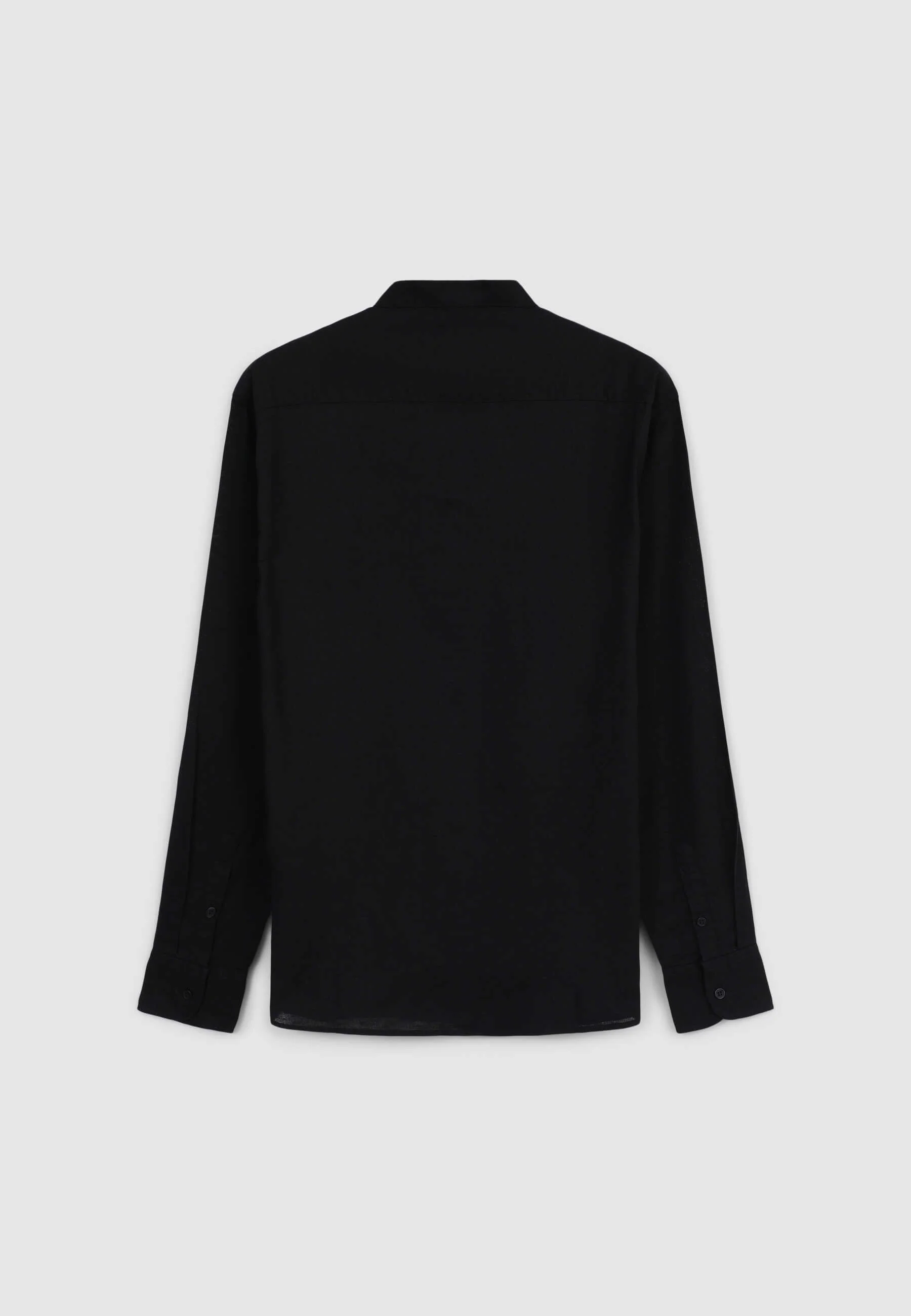Camicia coreana misto lino - Image 5
