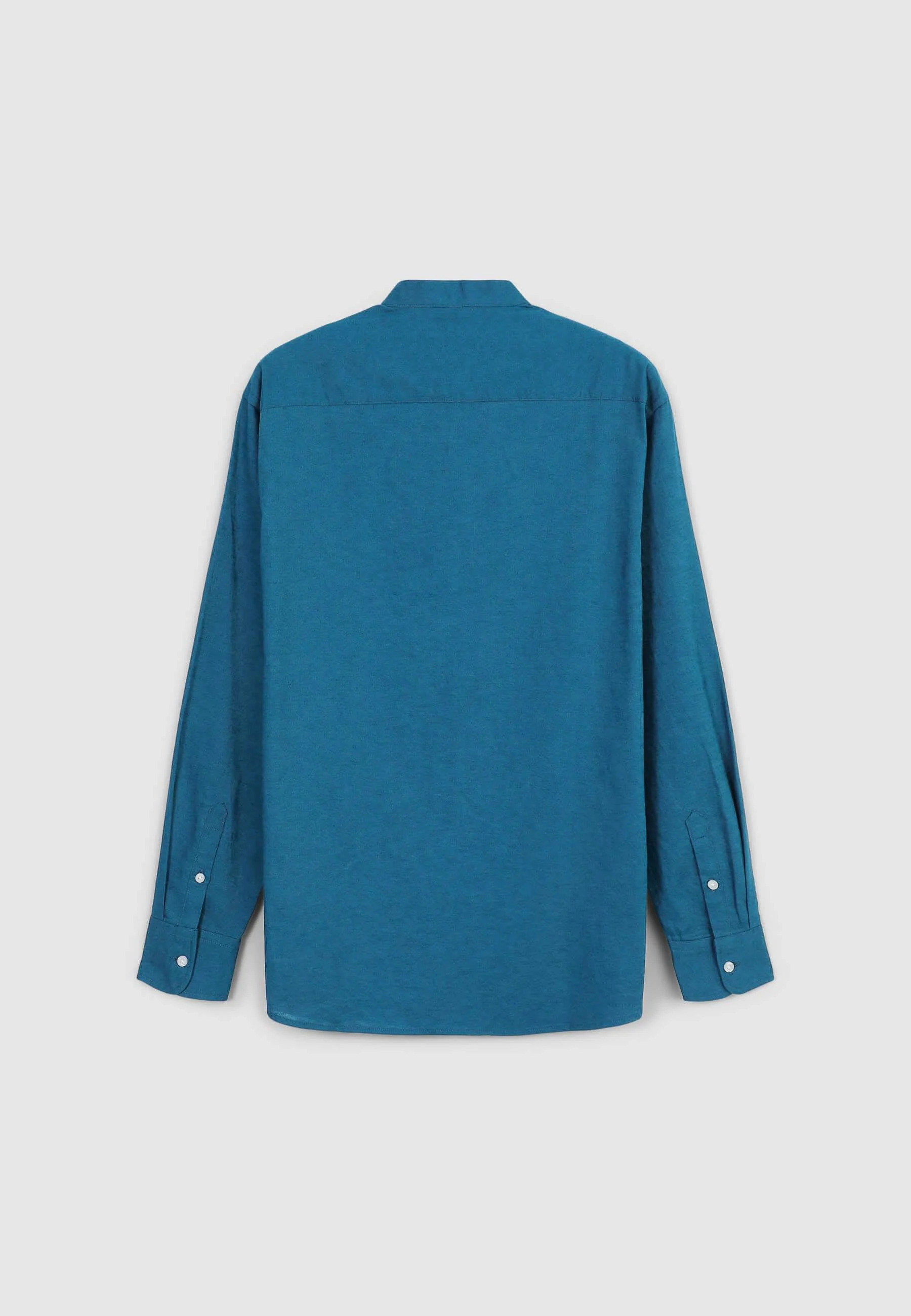 Camicia coreana misto lino - Image 4