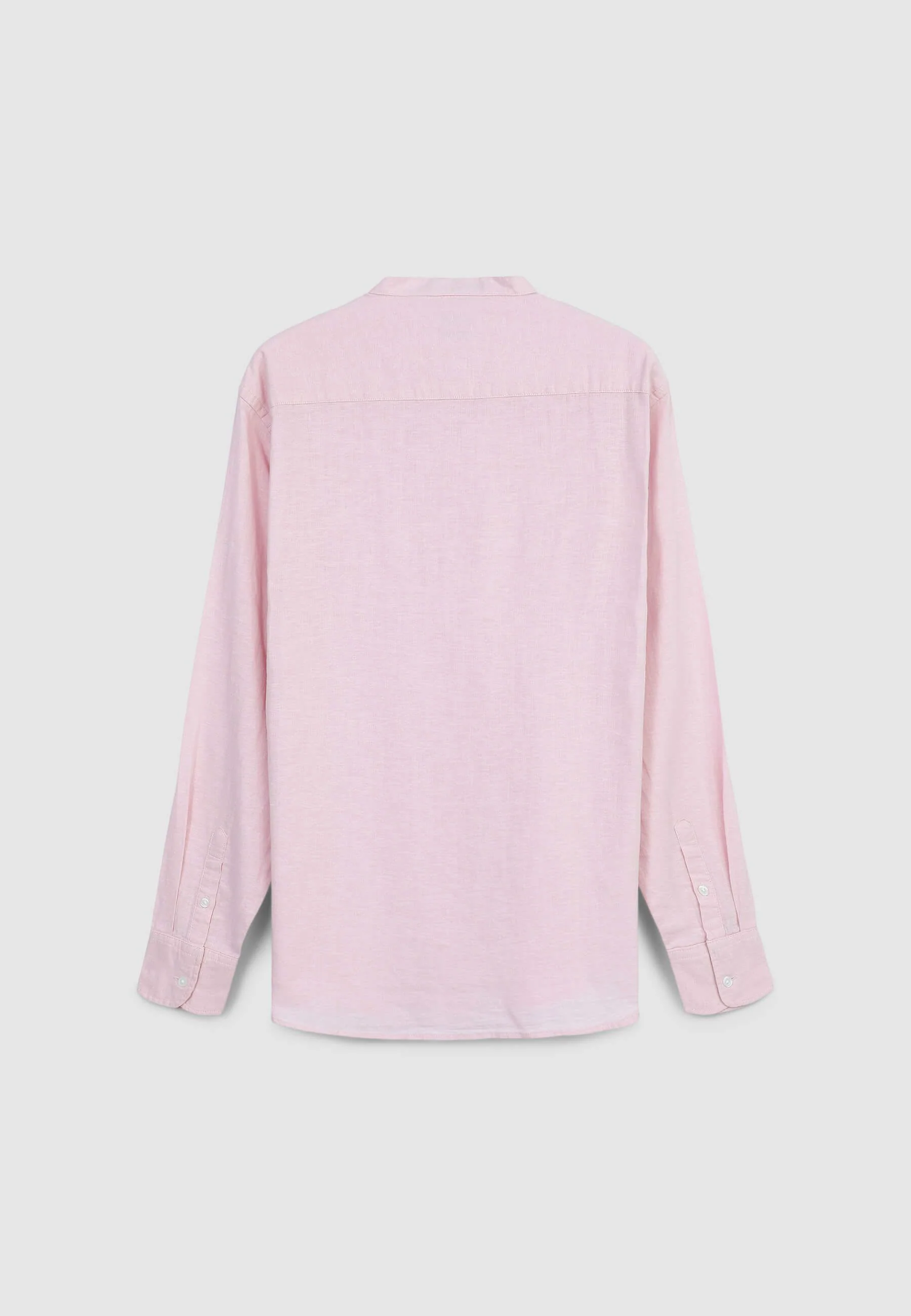 Camicia coreana misto lino - Image 4