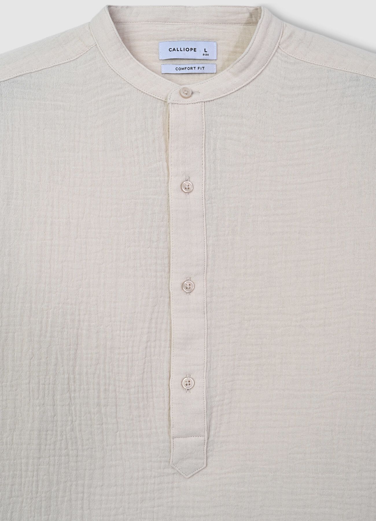 Camicia coreana tessuto goffrato - Image 6