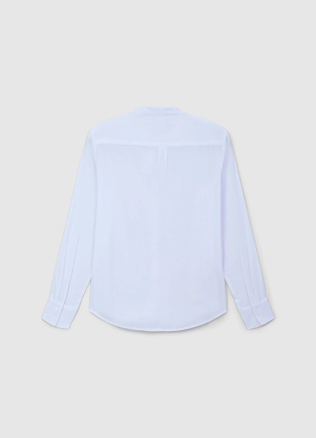 Camicia coreana tinta unita - Image 4