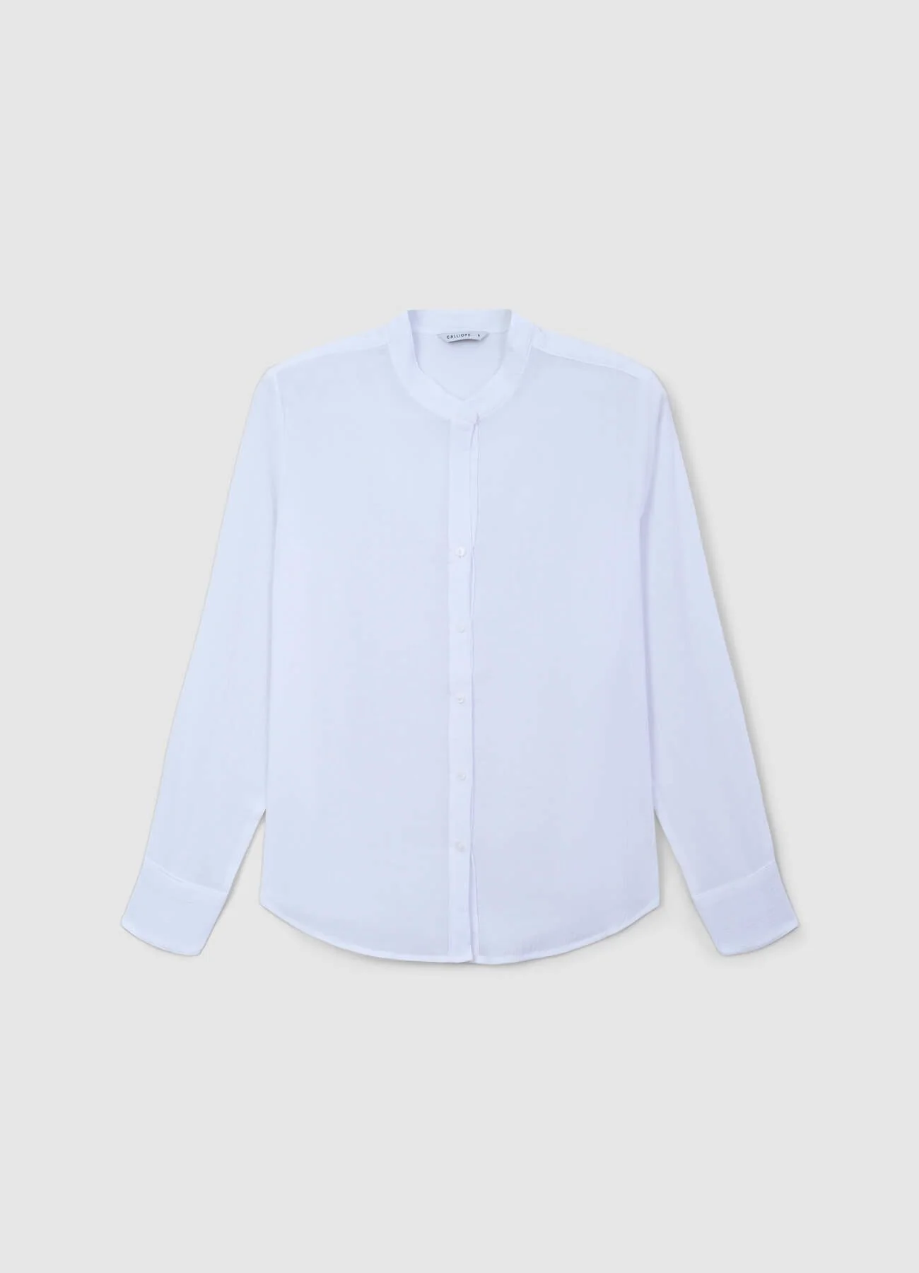 Camicia coreana tinta unita - Image 5