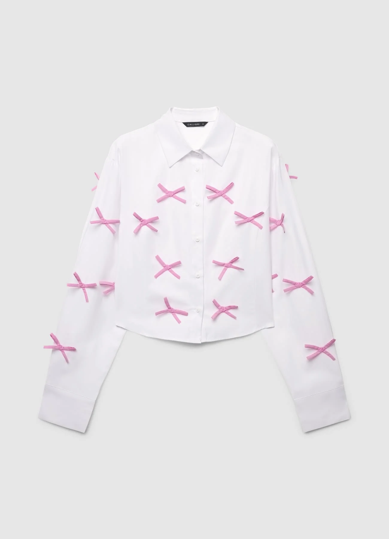 Camicia crop con fiocchi applicati - Image 6