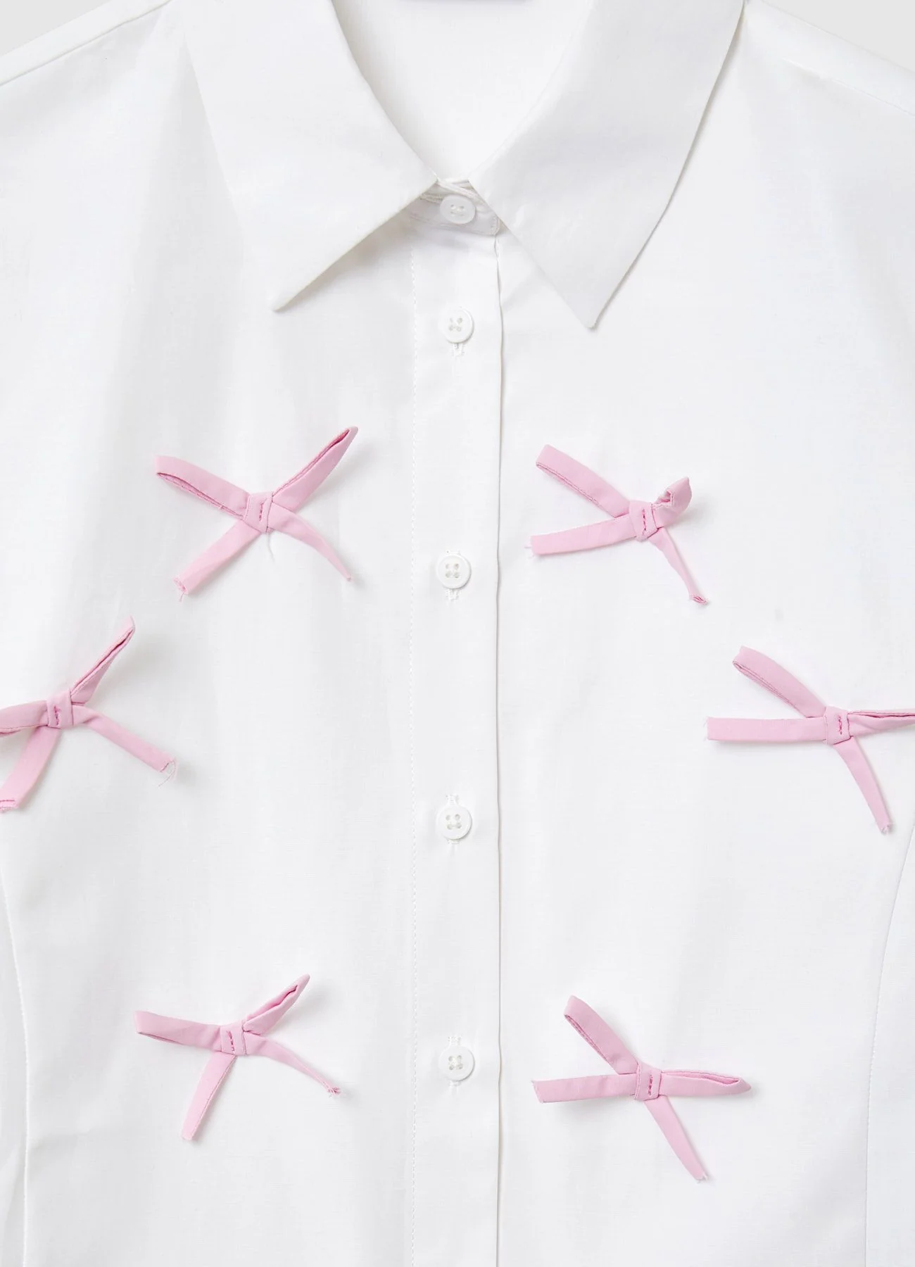 Camicia crop con fiocchi applicati - Image 5
