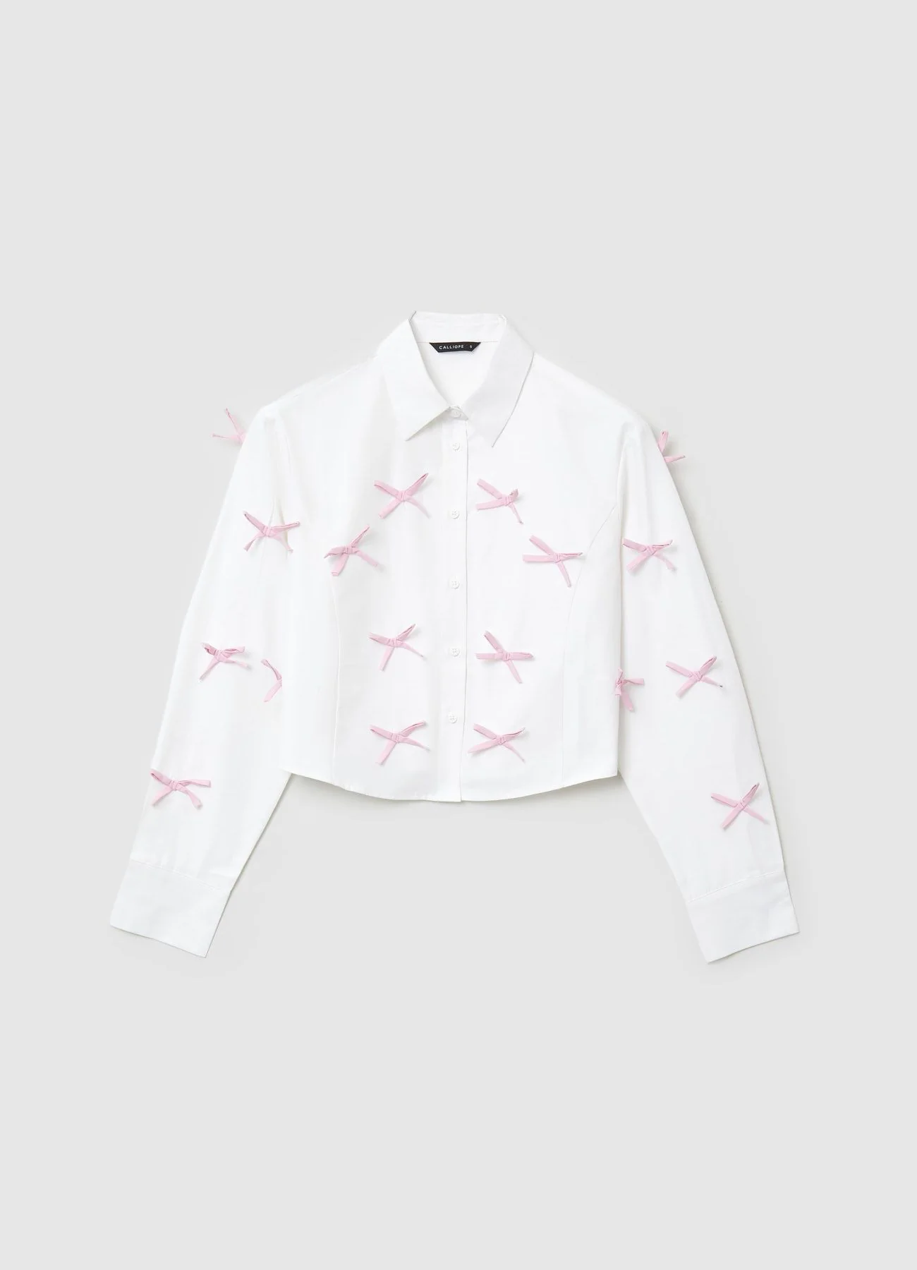 Camicia crop con fiocchi applicati - Image 6
