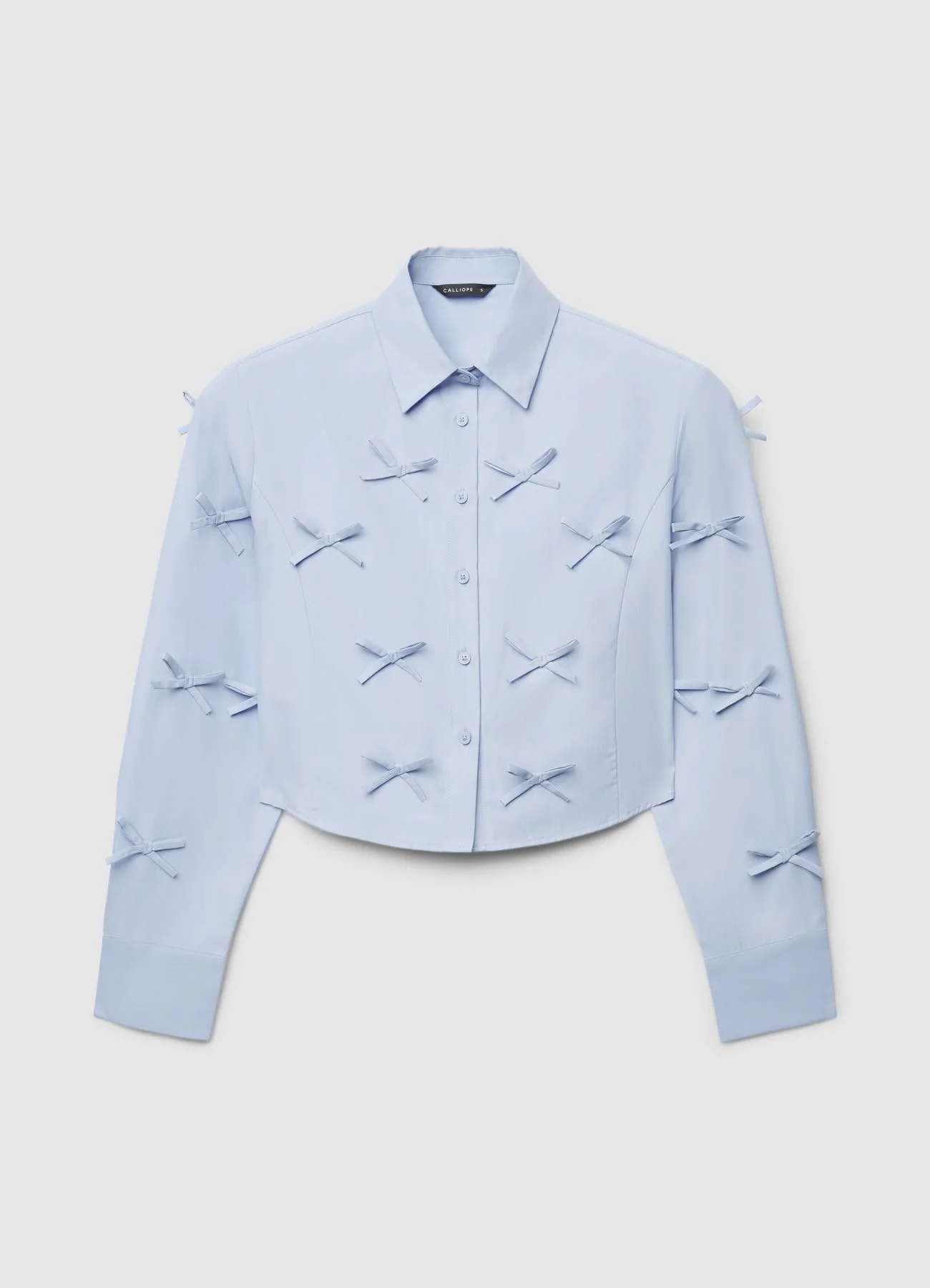 Camicia crop con fiocchi applicati - Image 6
