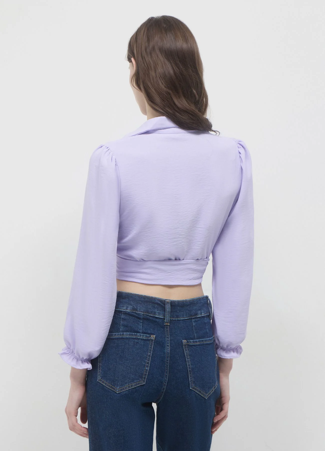 Camicia crop con nodo - Image 3