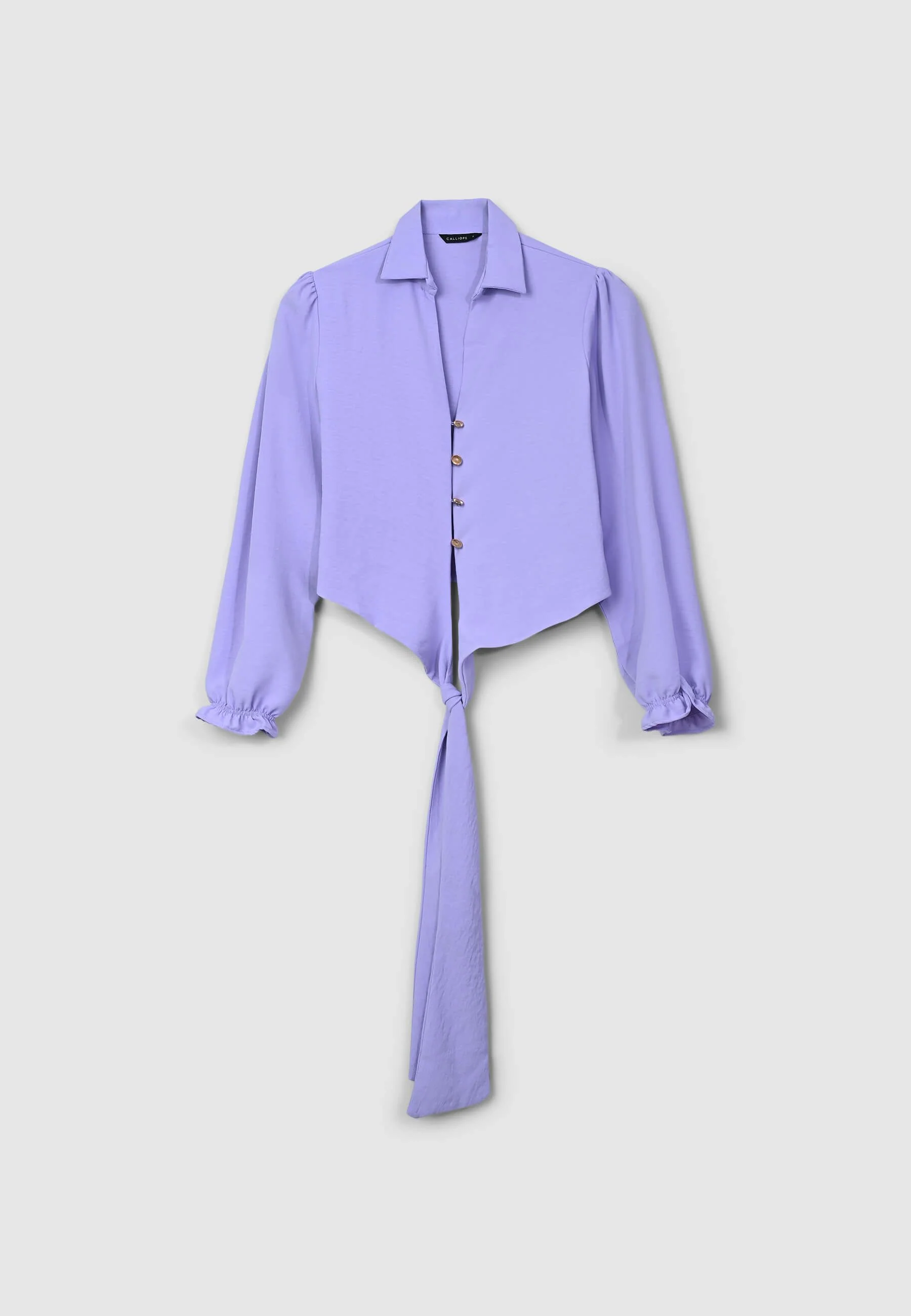 Camicia crop con nodo - Image 4