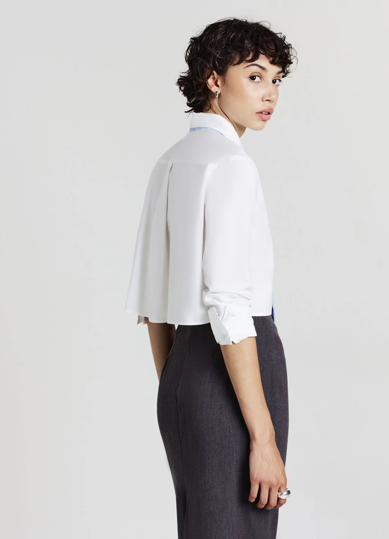 Camicia crop cravatta - Image 3
