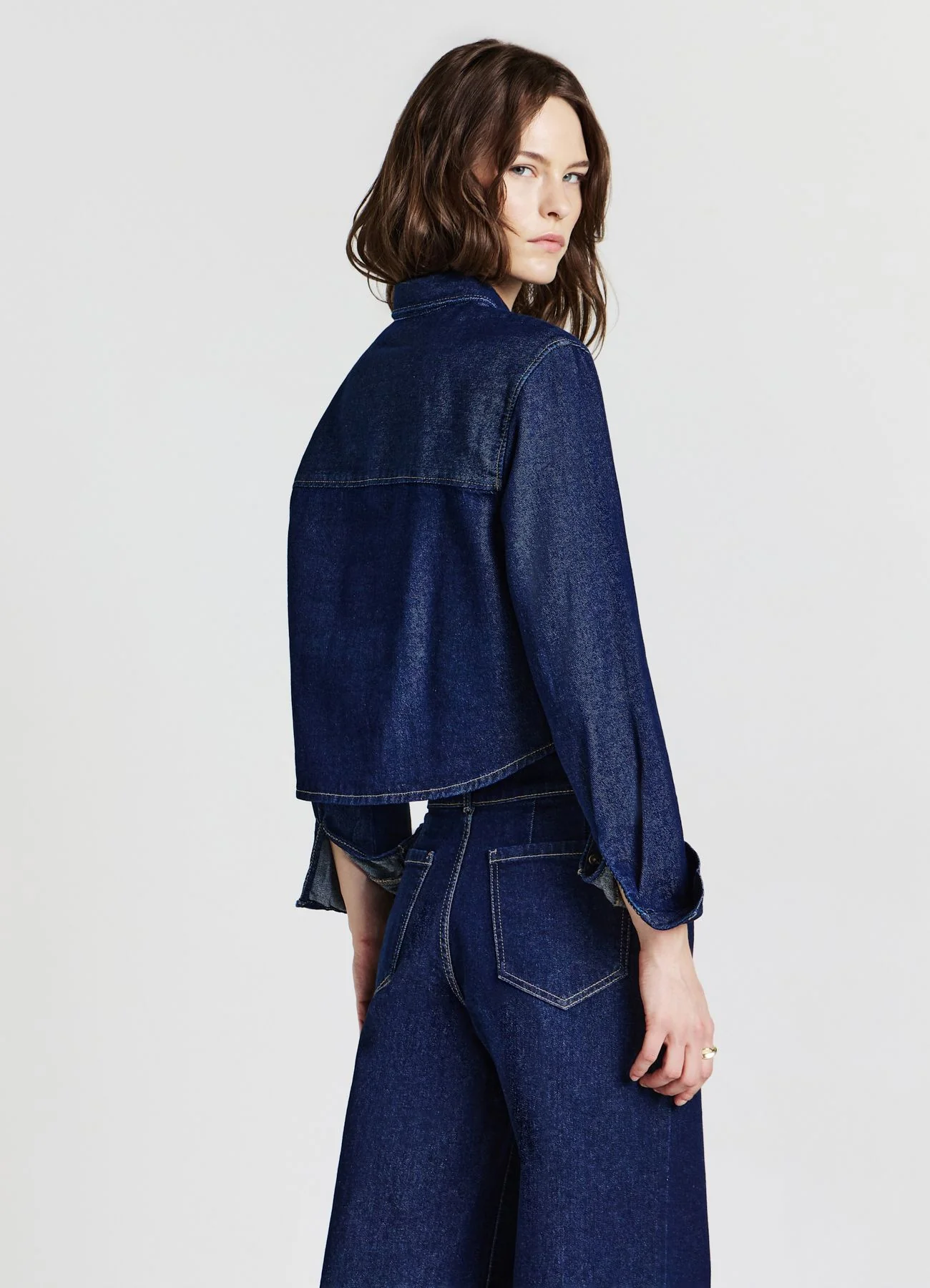 Camicia crop denim - Image 2