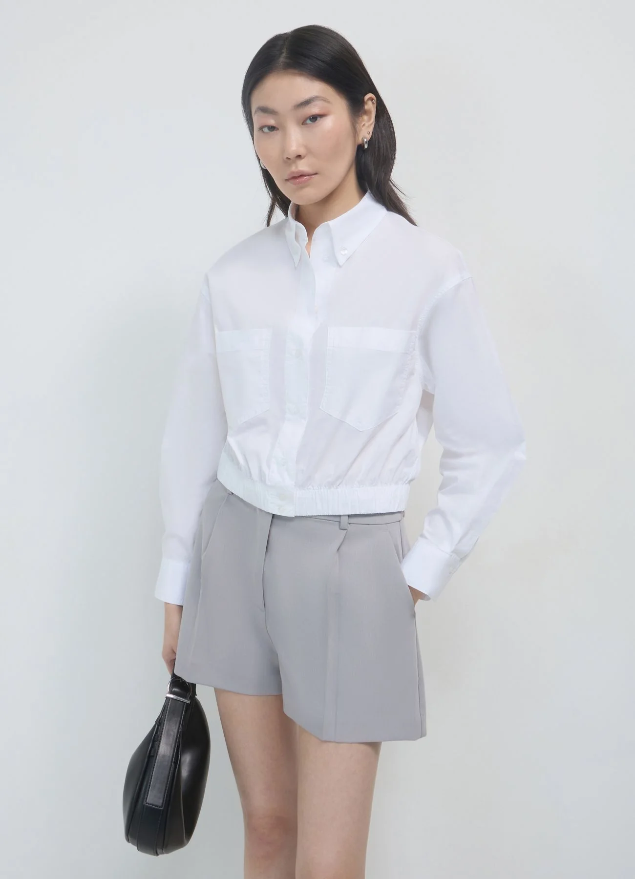 Camicia crop elastico - Image 2