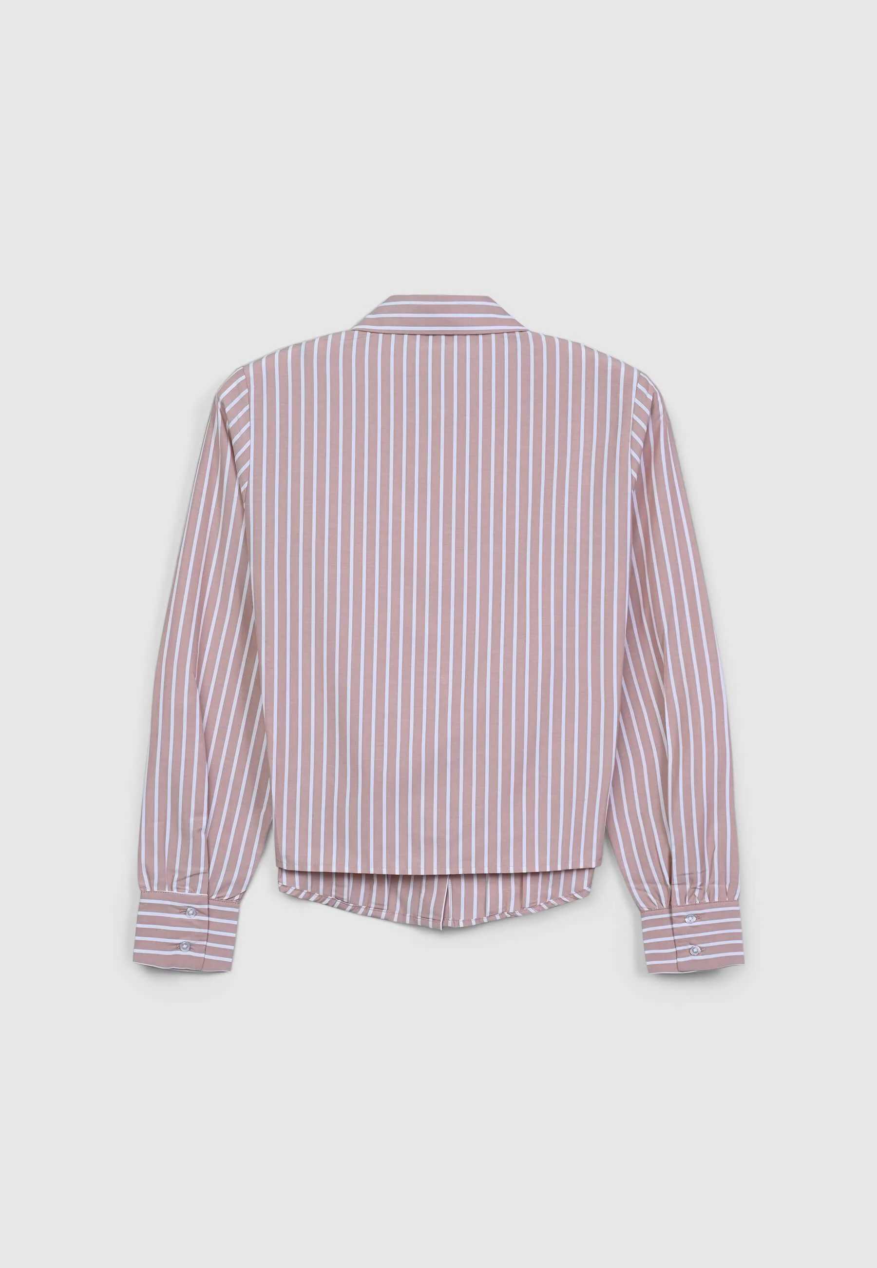 Camicia cropped a righe - Image 5