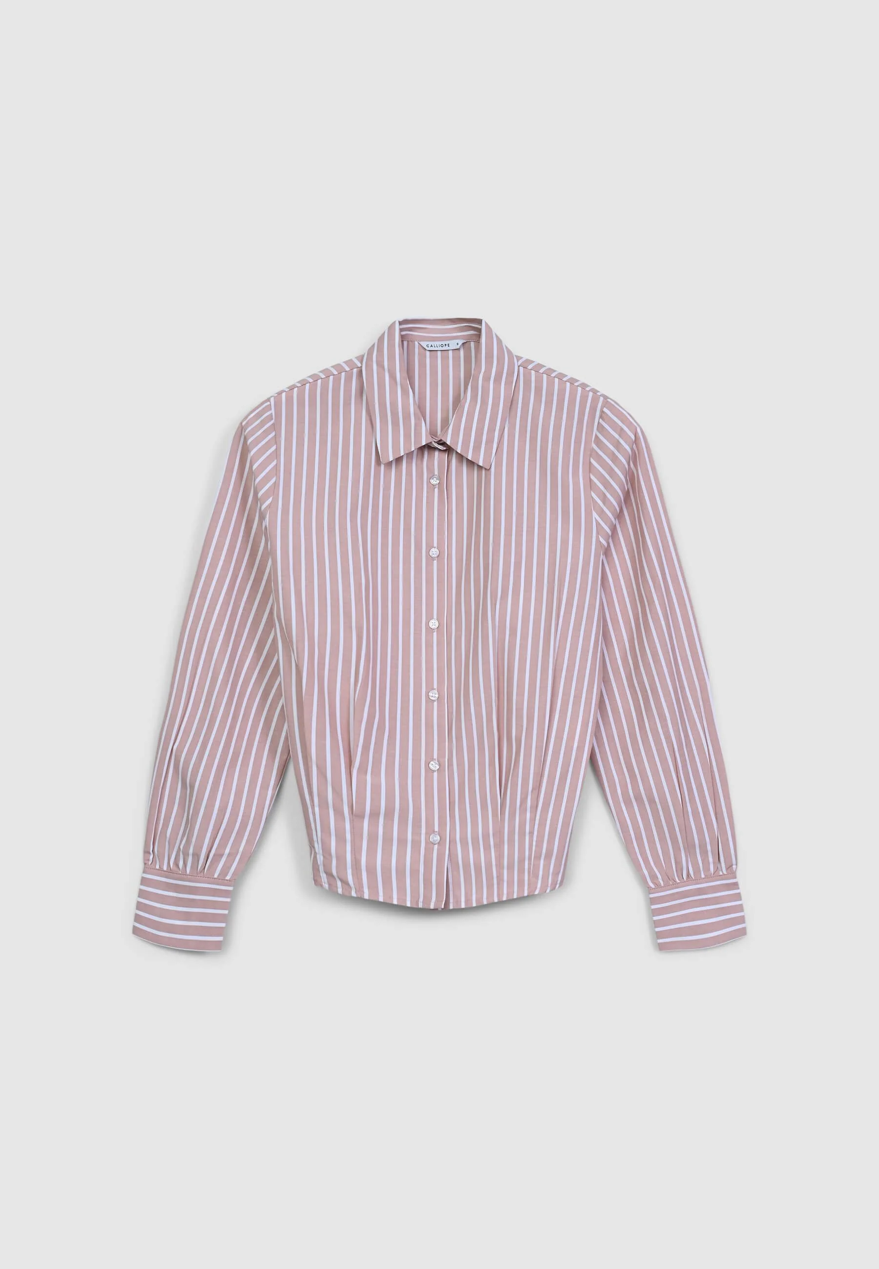 Camicia cropped a righe - Image 6