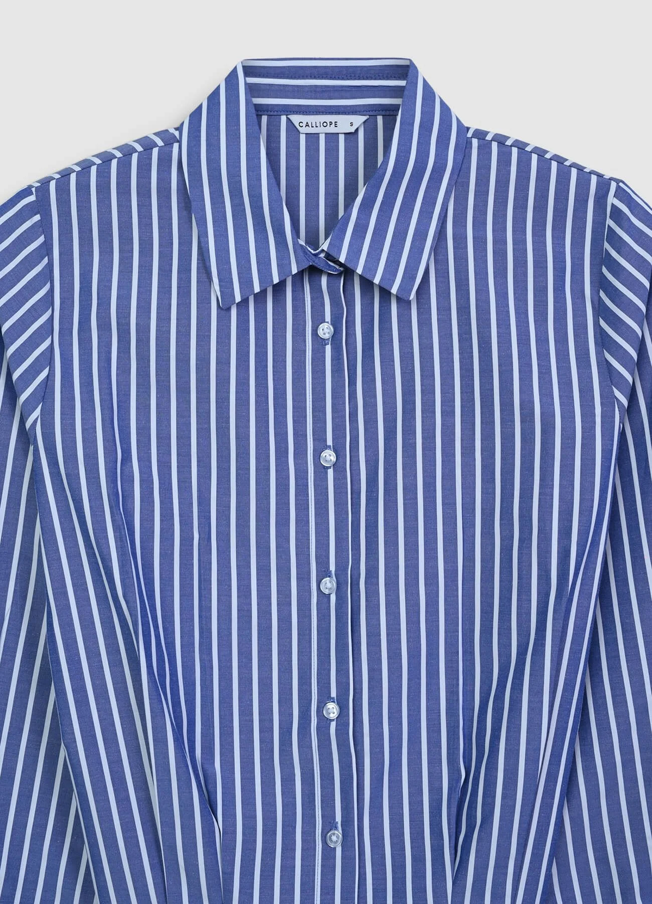 Camicia cropped a righe - Image 6