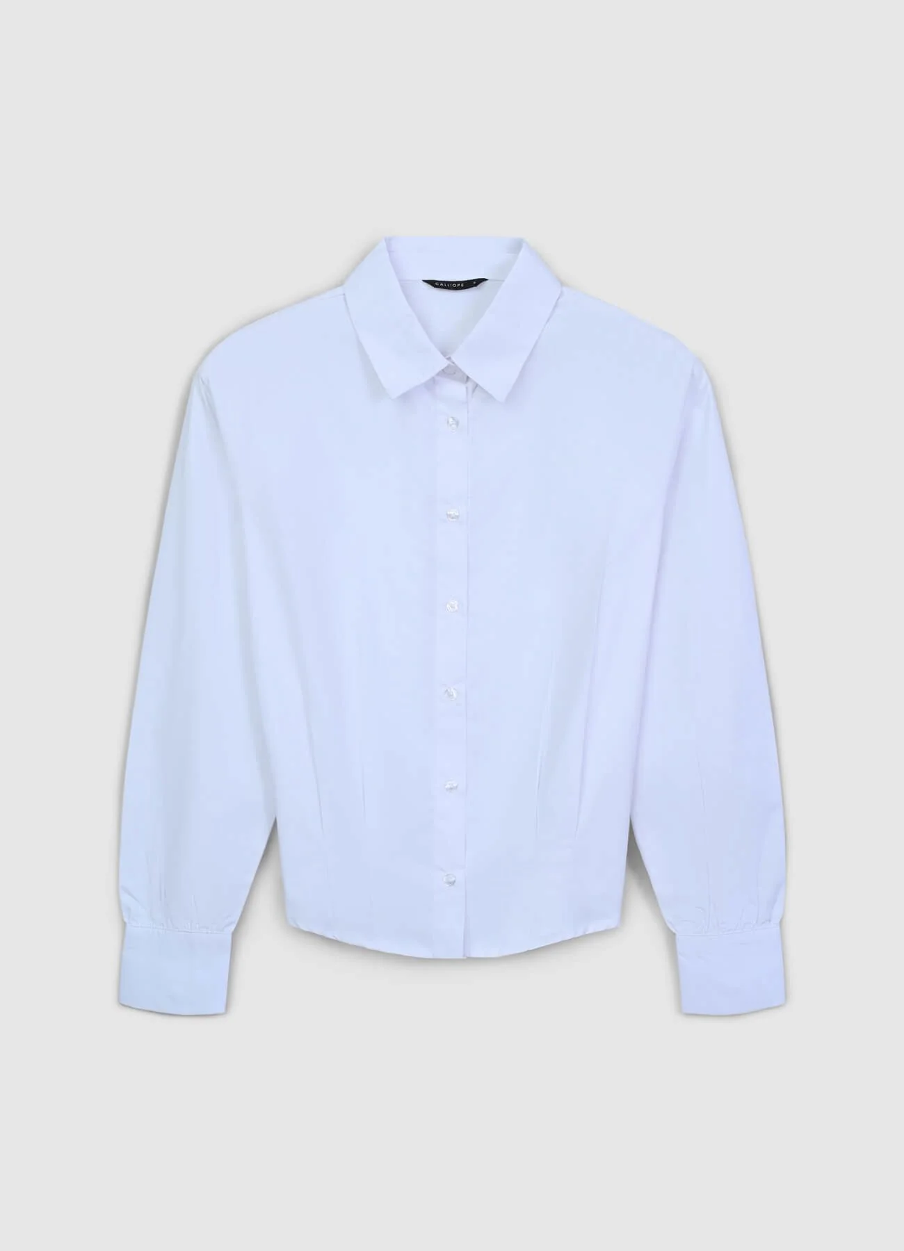 Camicia cropped con pinces - Image 5