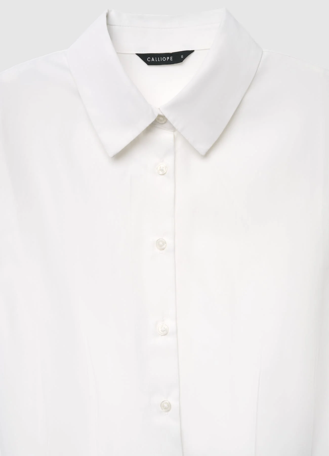 Camicia cropped con pinces - Image 6