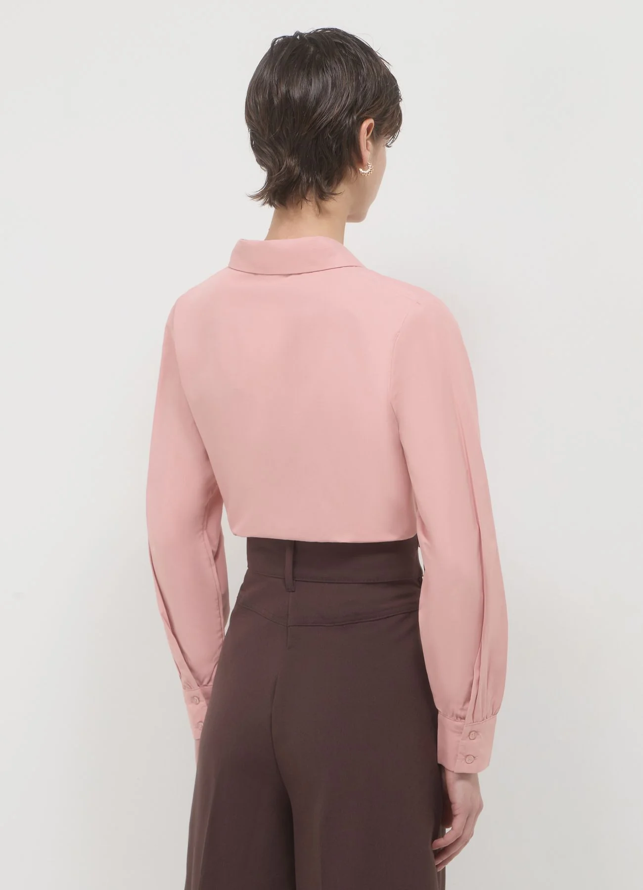 Camicia cropped con pinces