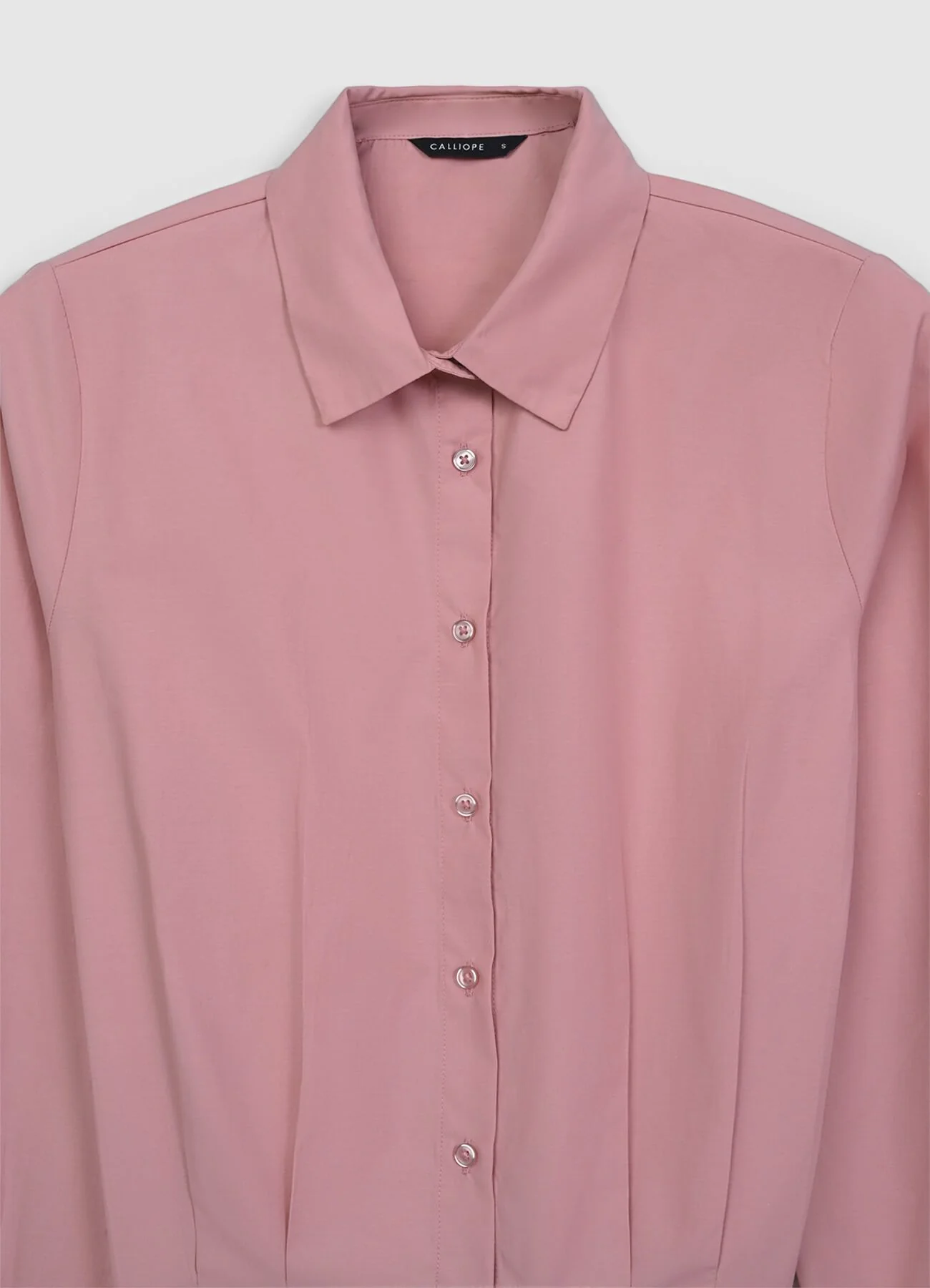 Camicia cropped con pinces - Image 5