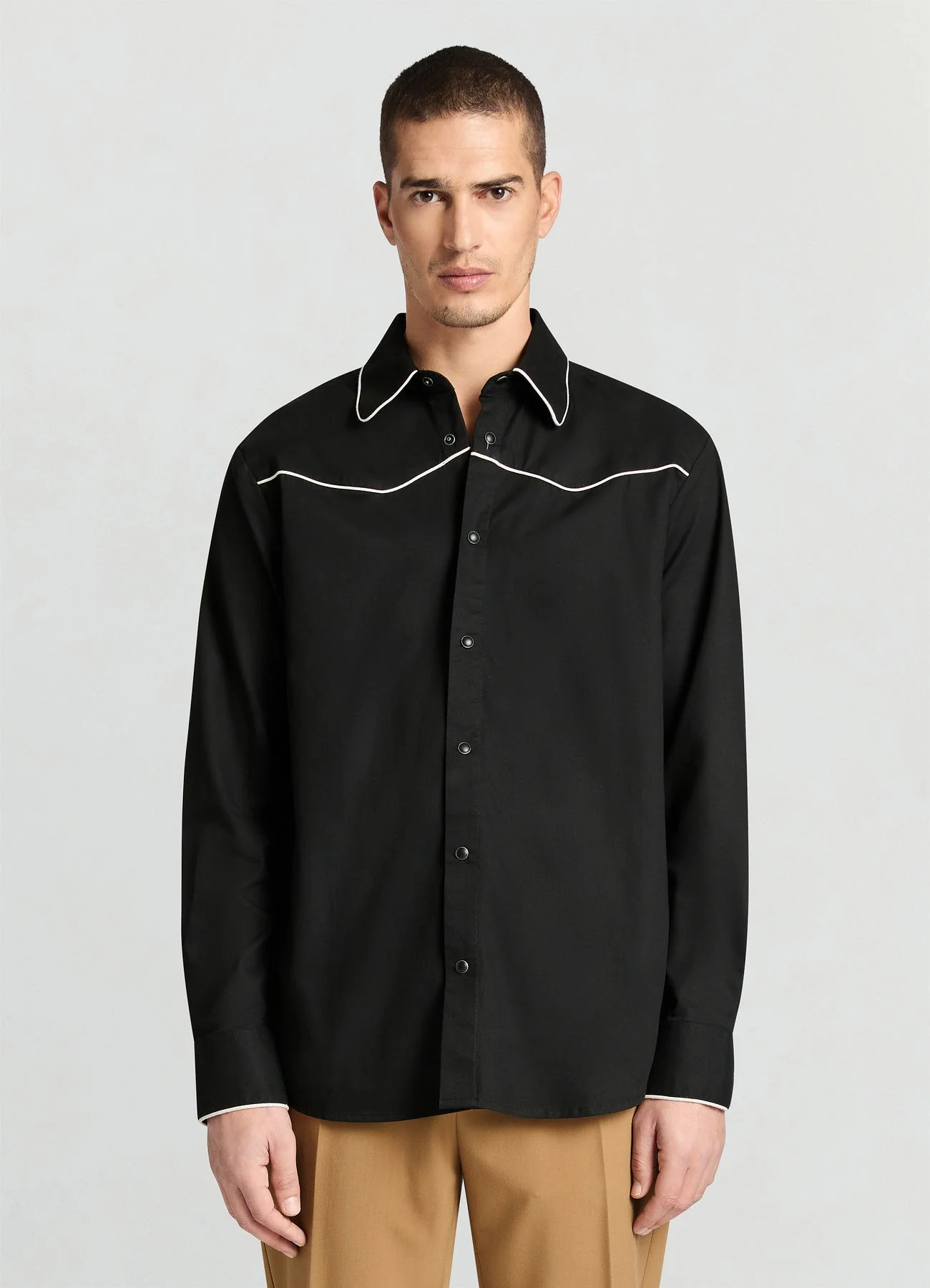 Camicia cuciture a contrasto - Image 2