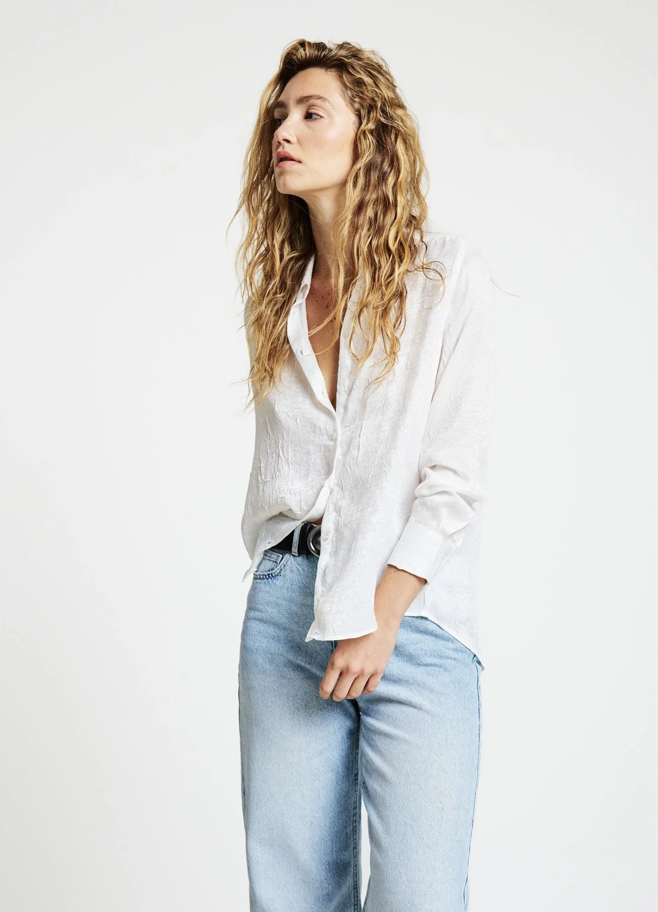Camicia effetto stropicciato